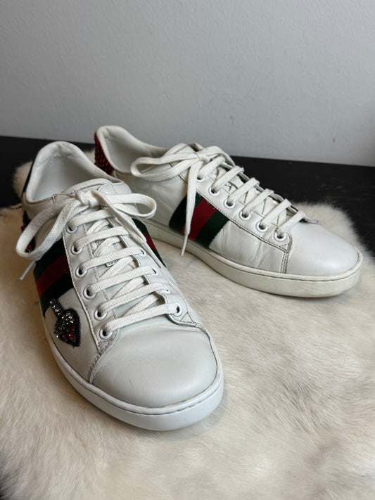 GUCCI Ace Rhinestone Arrows Sneakers Women's 38EU/38.5EU