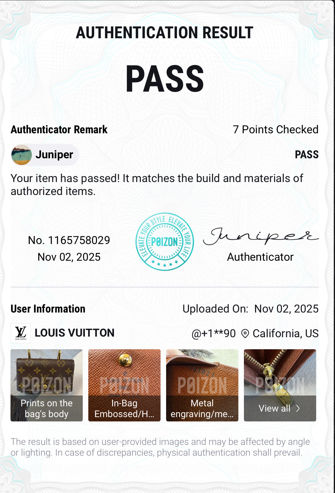 Louis Vuitton Monogram Bifold Tresor Short Wallet