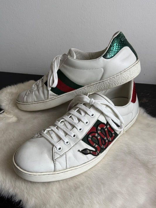 GUCCI Ace King Snakes Men's Sneakers 10EU