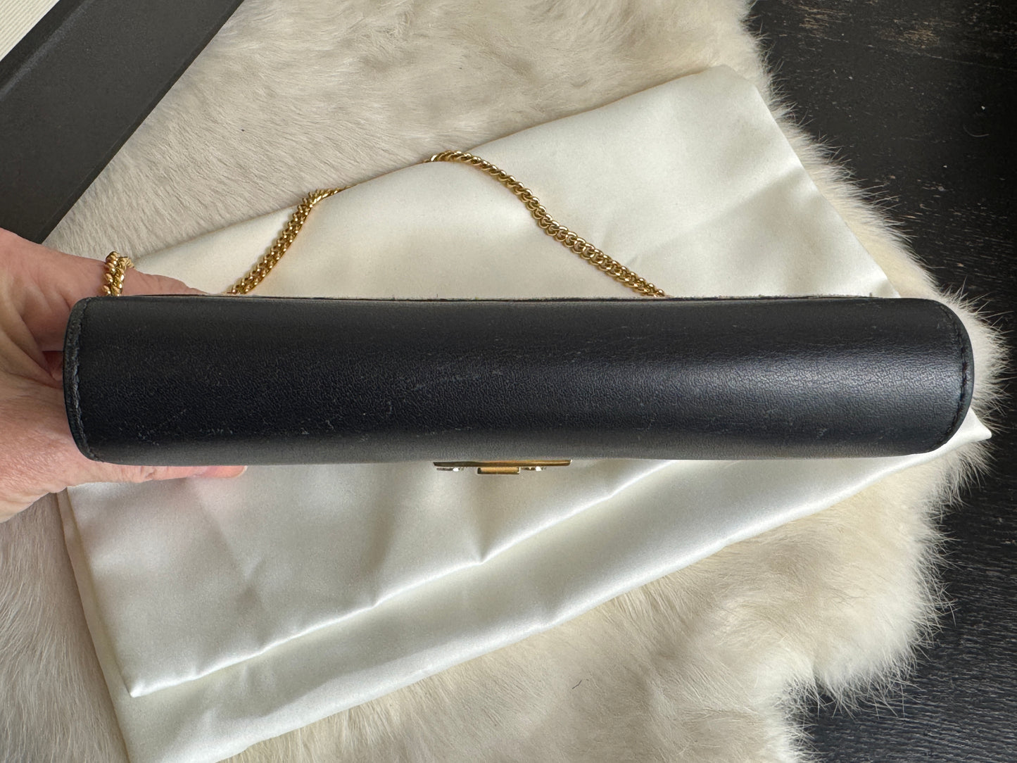 GUCCI Supreme Padlock Wallet On Chain Black