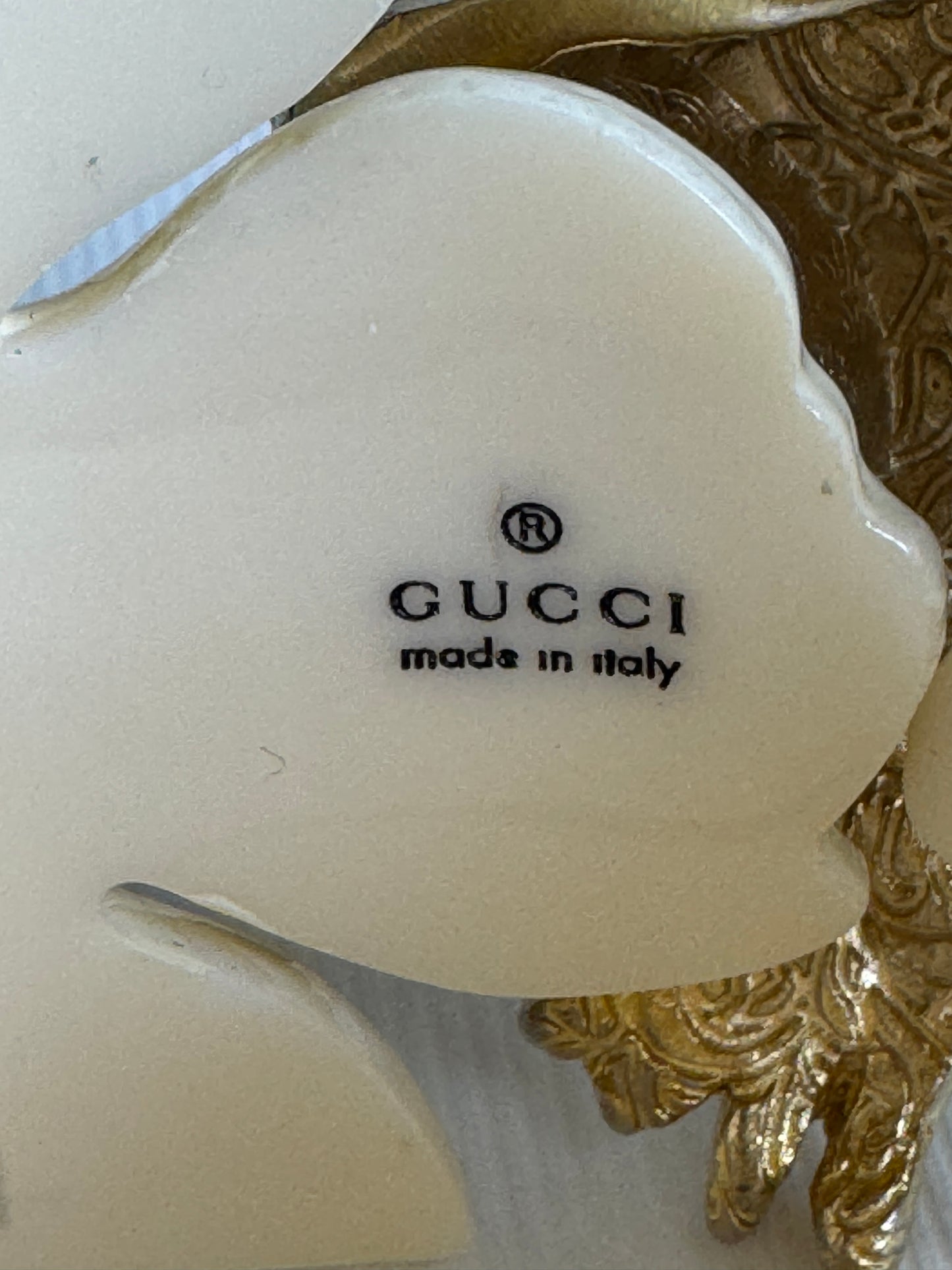 NWT! Gucci Rajah Resin Leaf Bracelet (repaired)