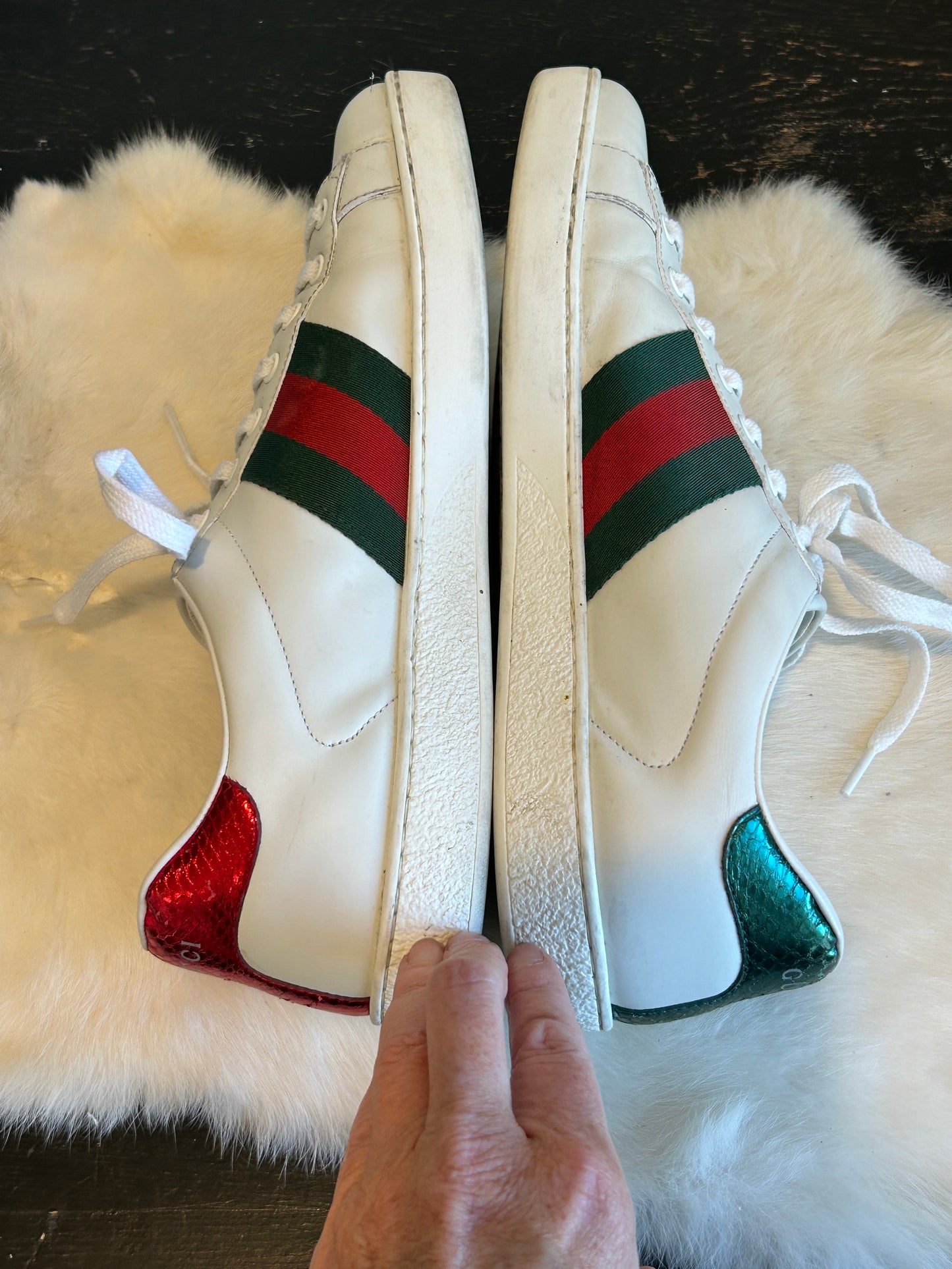 GUCCI Ace King Snake Sneakers 8.5EU (41.5EU)