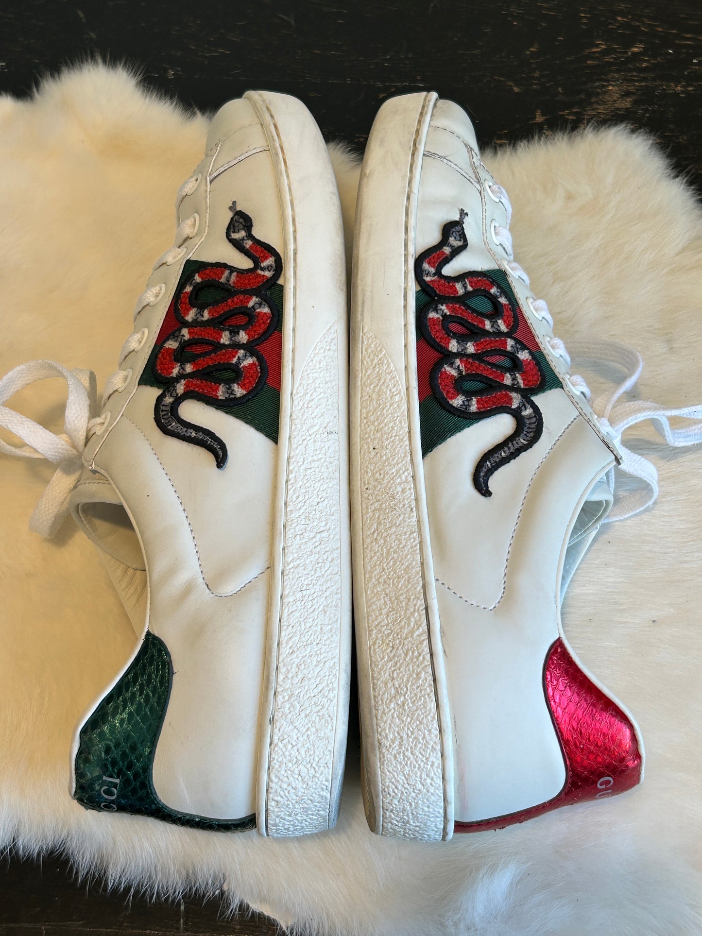 GUCCI Ace King Snake Sneakers 8.5EU (41.5EU)