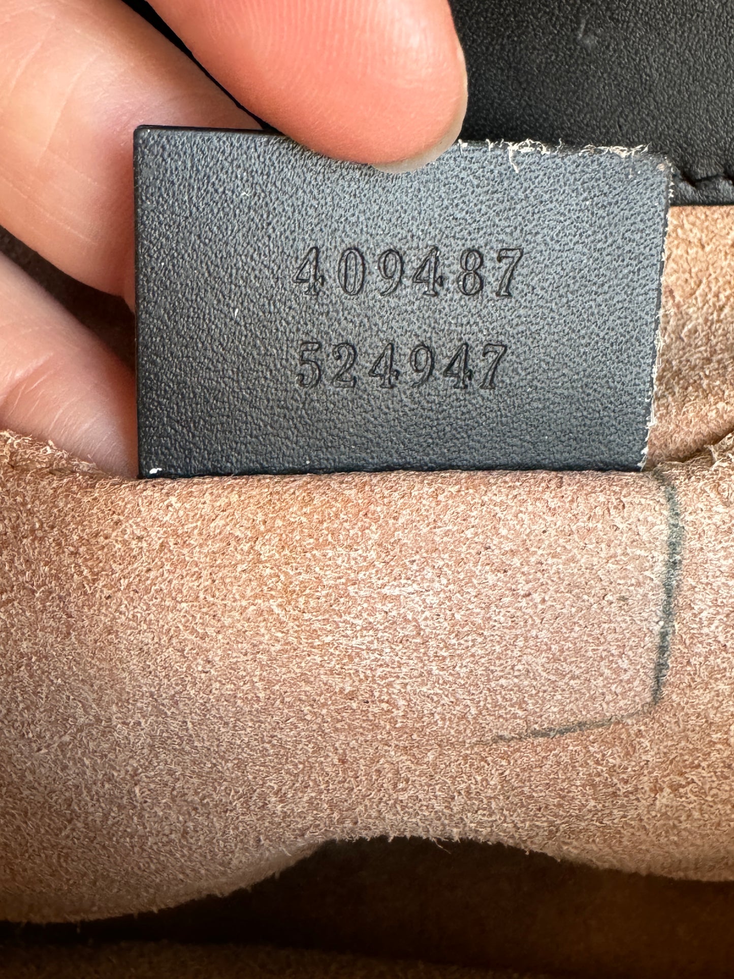 GUCCI Black Guccissima Padlock Mini