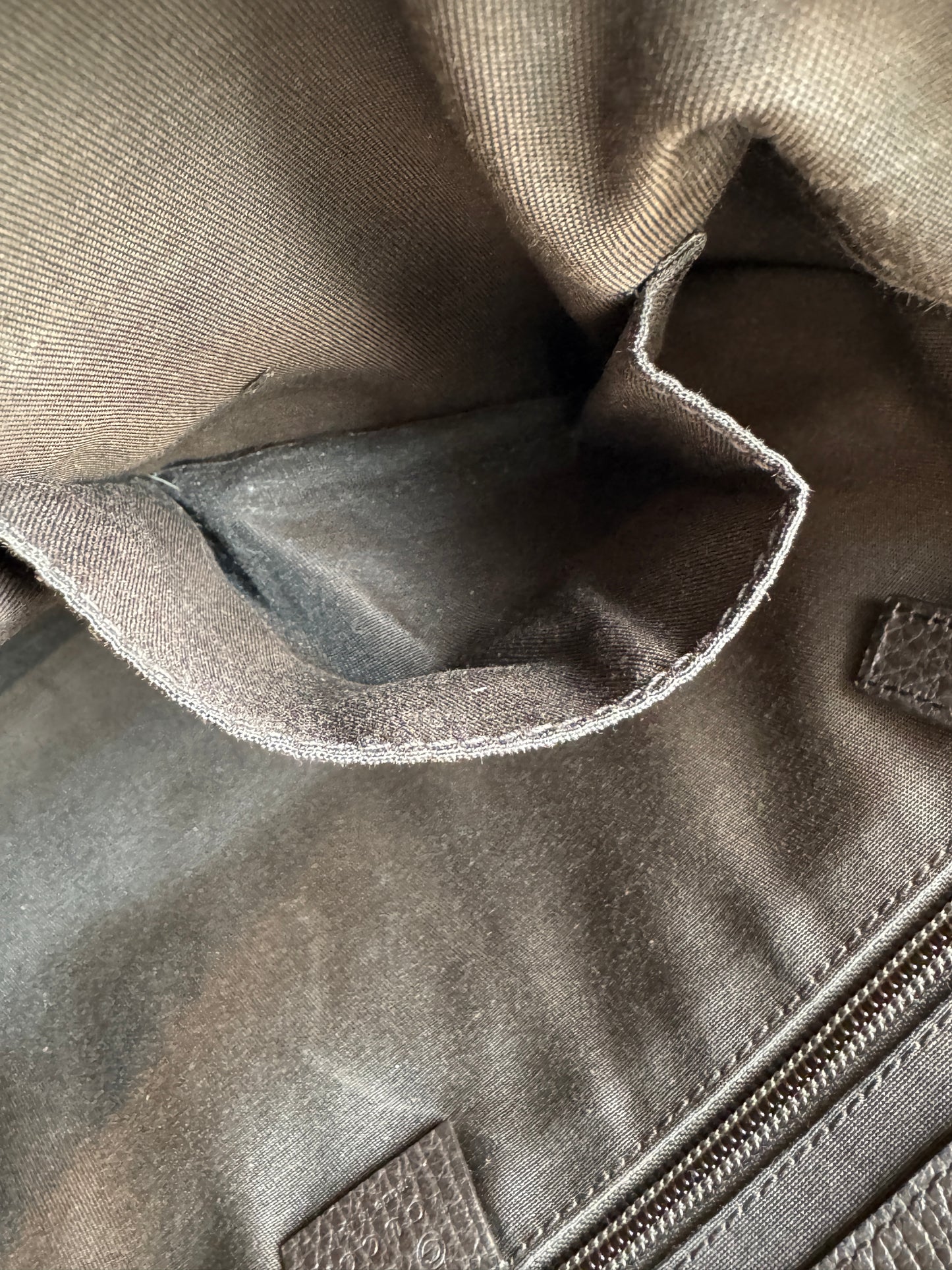 GUCCI Canvas Large Messenger Brown Bag