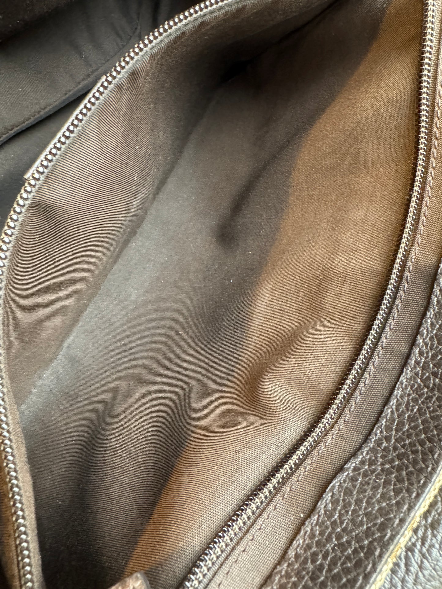 GUCCI Canvas Large Messenger Brown Bag