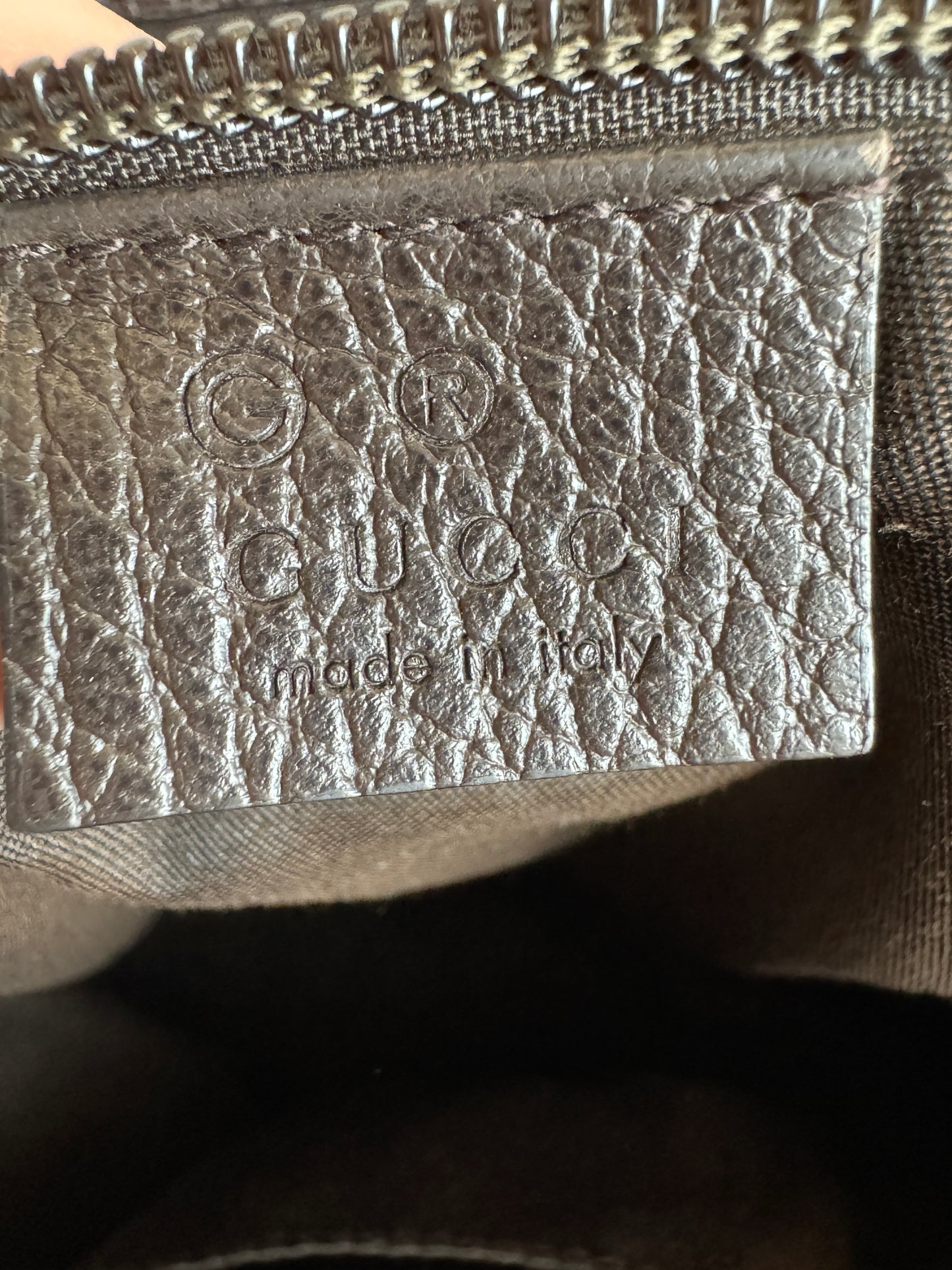 GUCCI Canvas Large Messenger Brown Bag