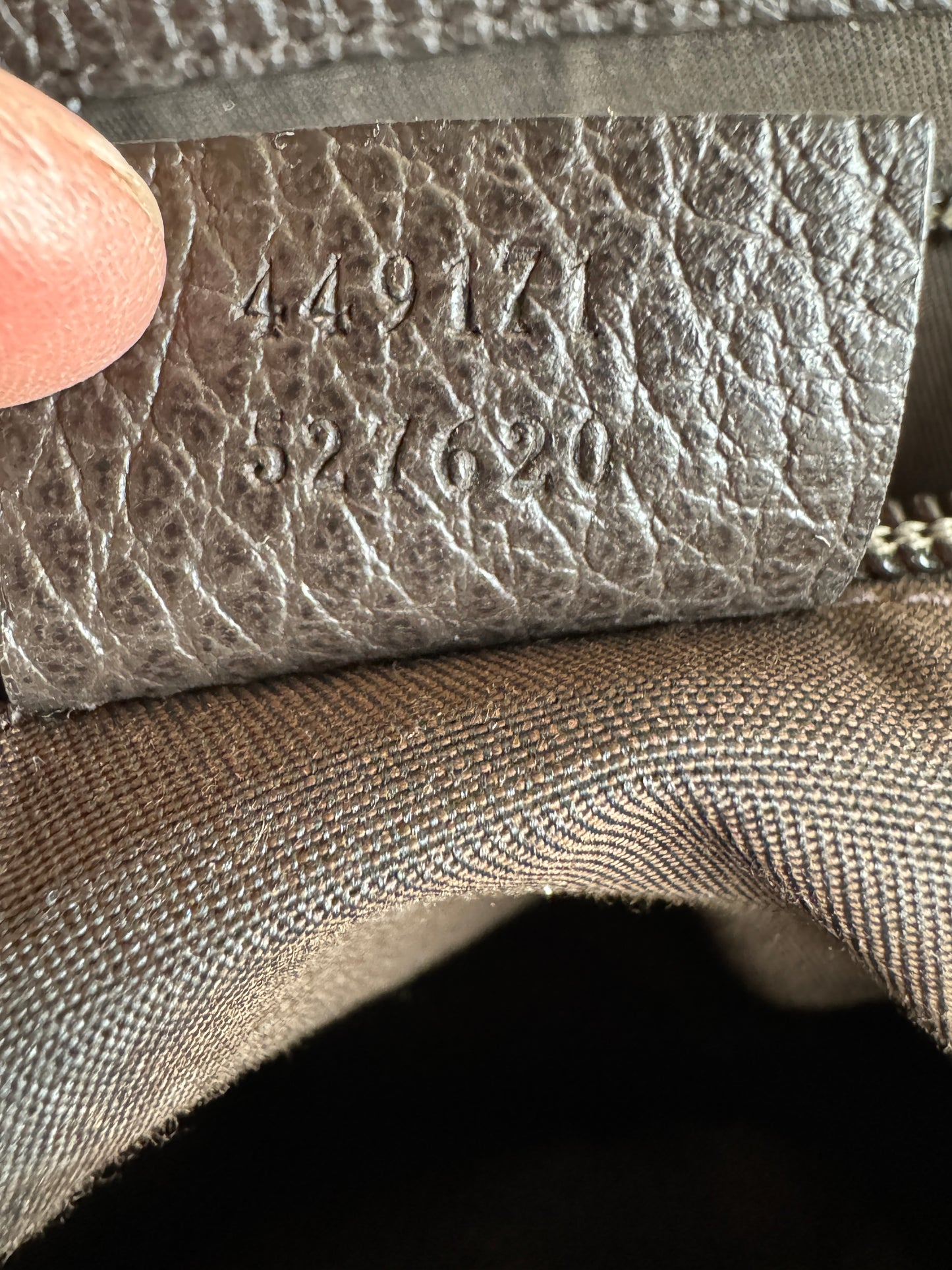 GUCCI Canvas Large Messenger Brown Bag