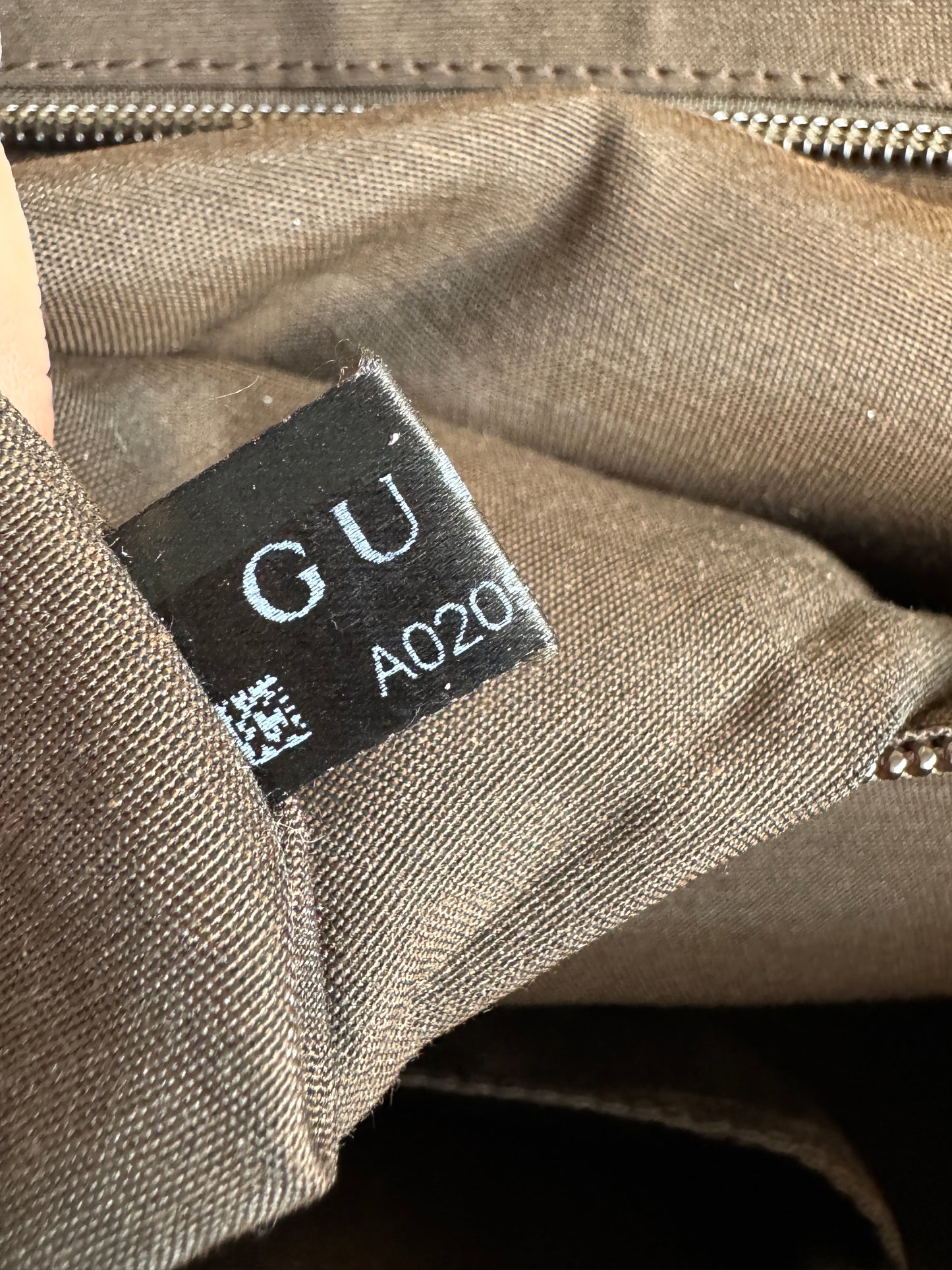 GUCCI Canvas Large Messenger Brown Bag