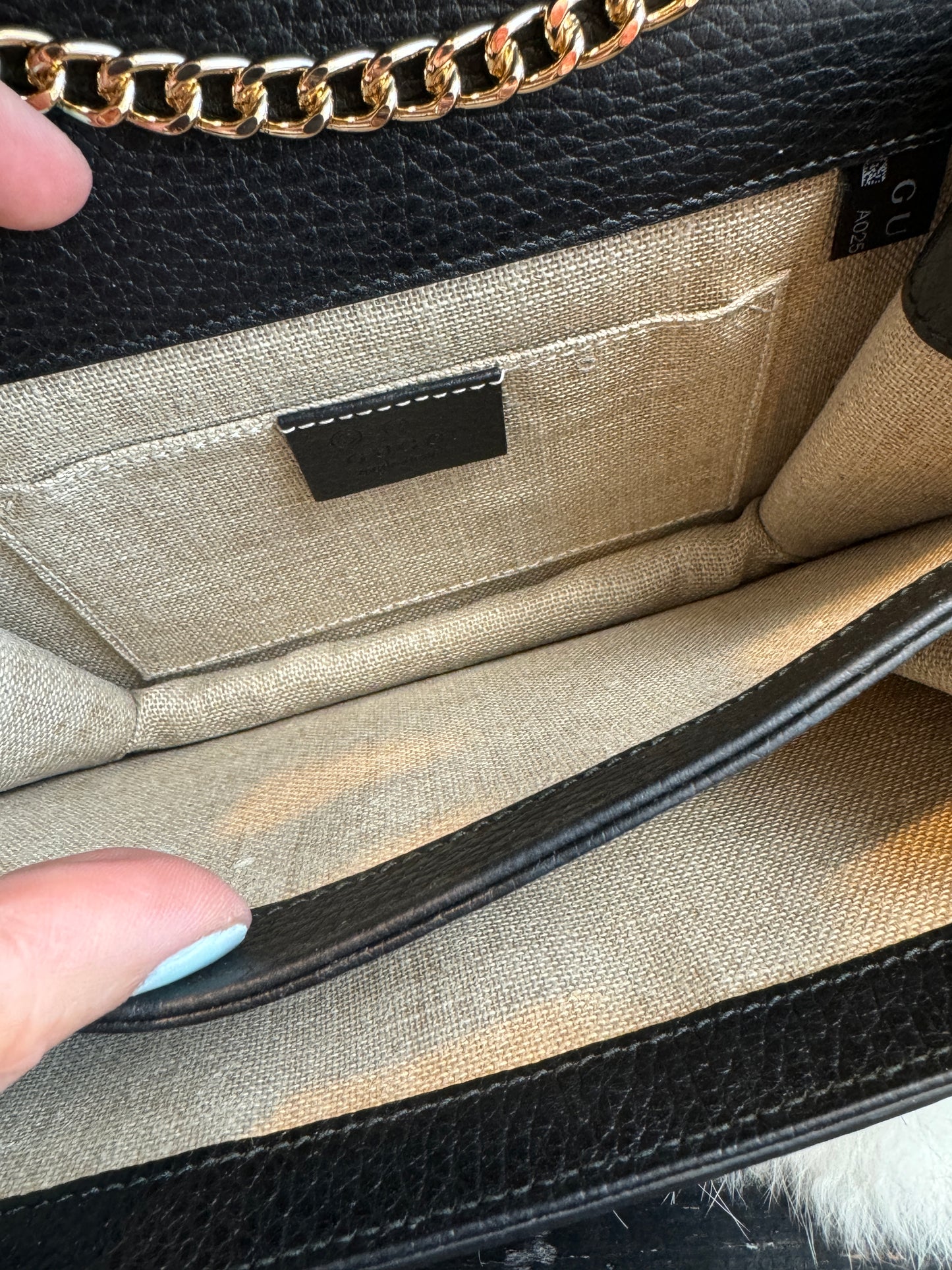 GUCCI Interlocking G Black Leather Bag