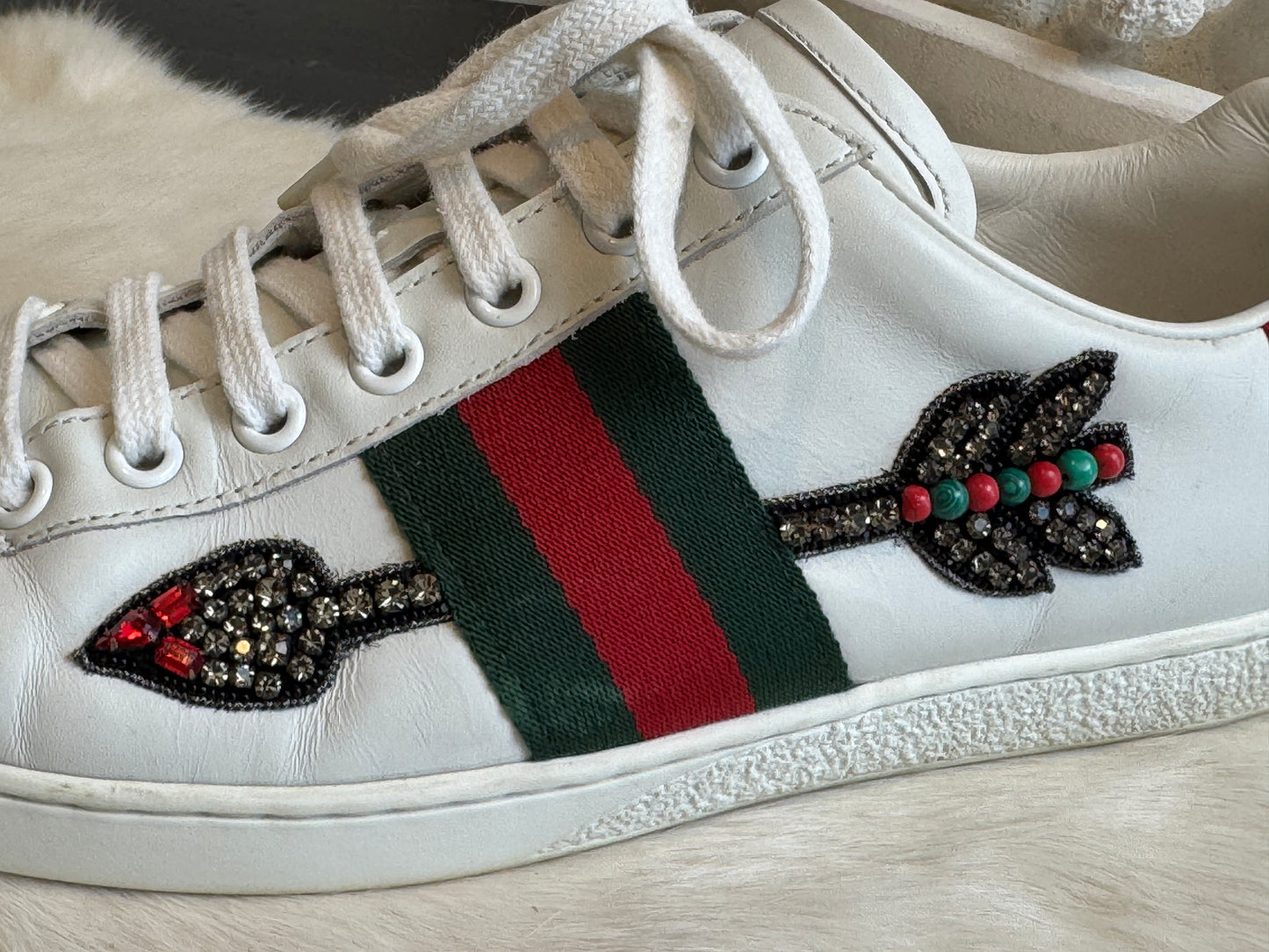 Gucci Ace Arrows Sneakers Women's Size 36.5EU