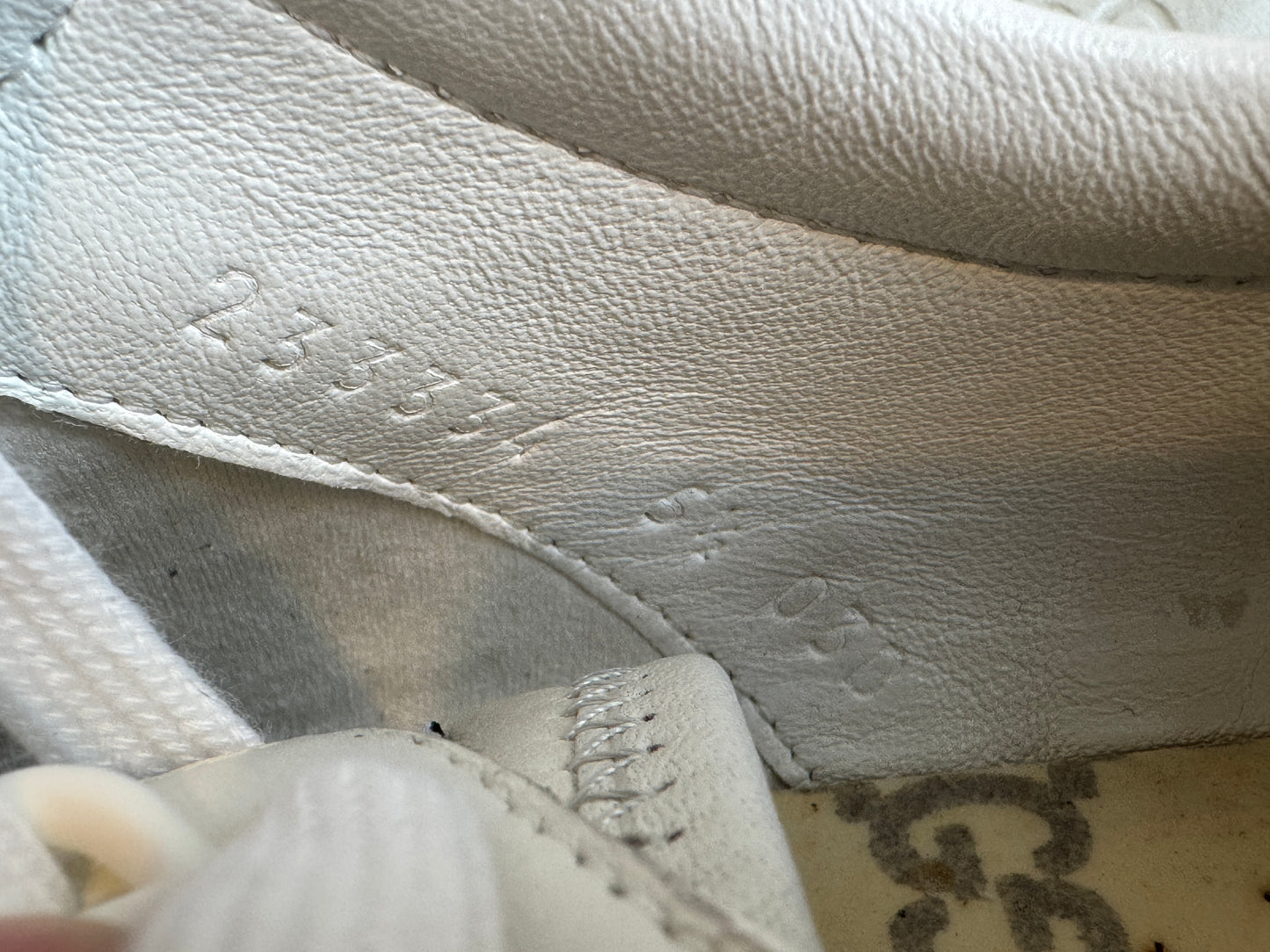 GUCCI White Guccissima Trainers Sneakers 5.5EU (38.5EU)