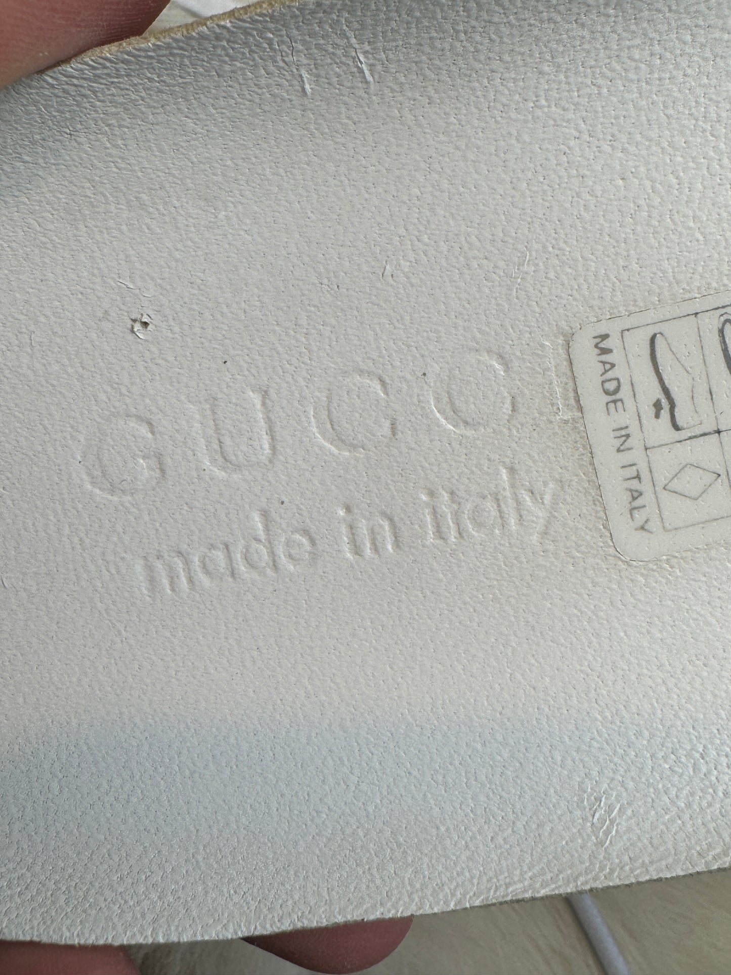 GUCCI White Guccissima Trainers Sneakers 5.5EU (38.5EU)