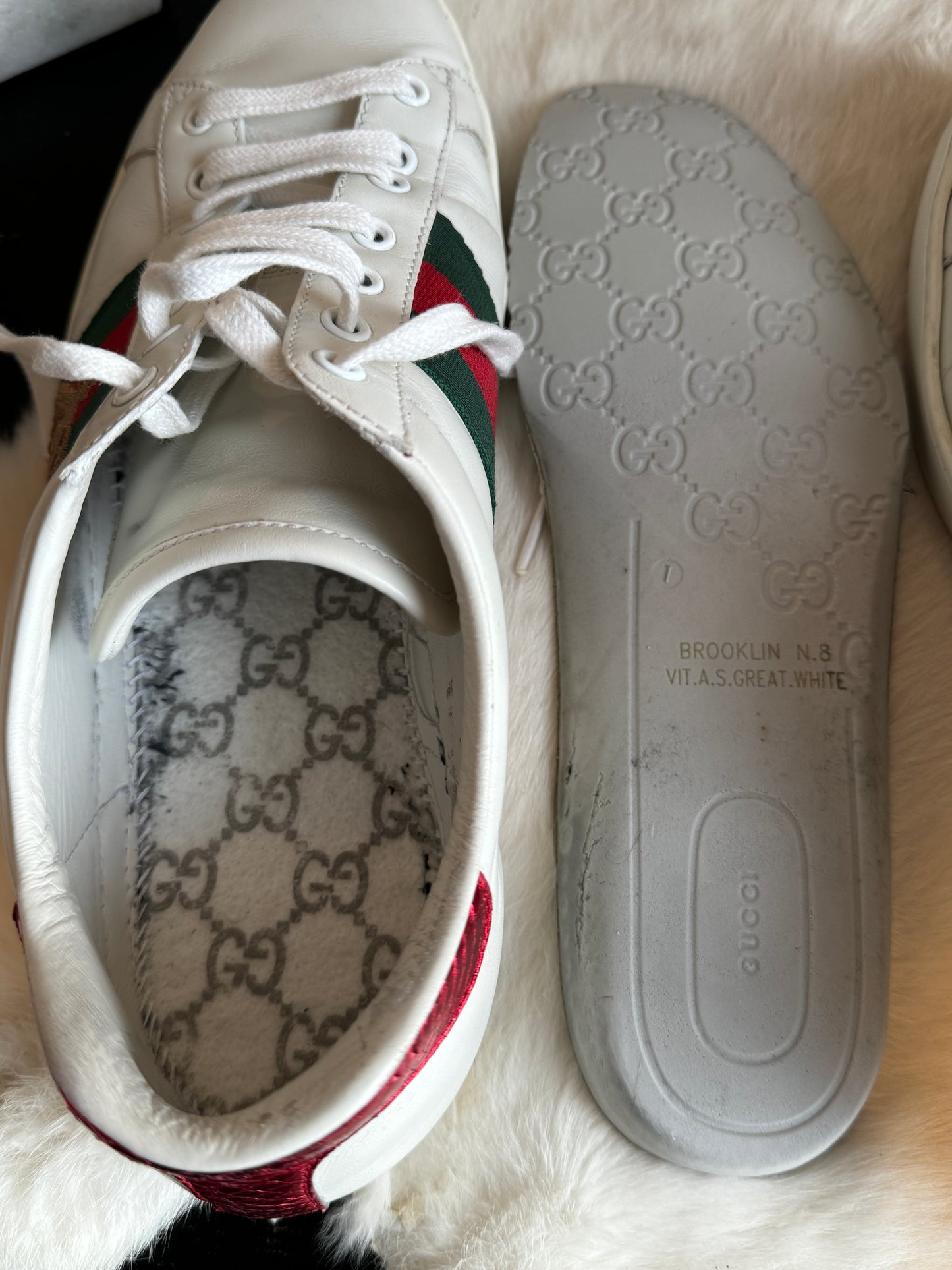 GUCCI Ace Bees Sneakers Mens 8EU (41EU Womens)