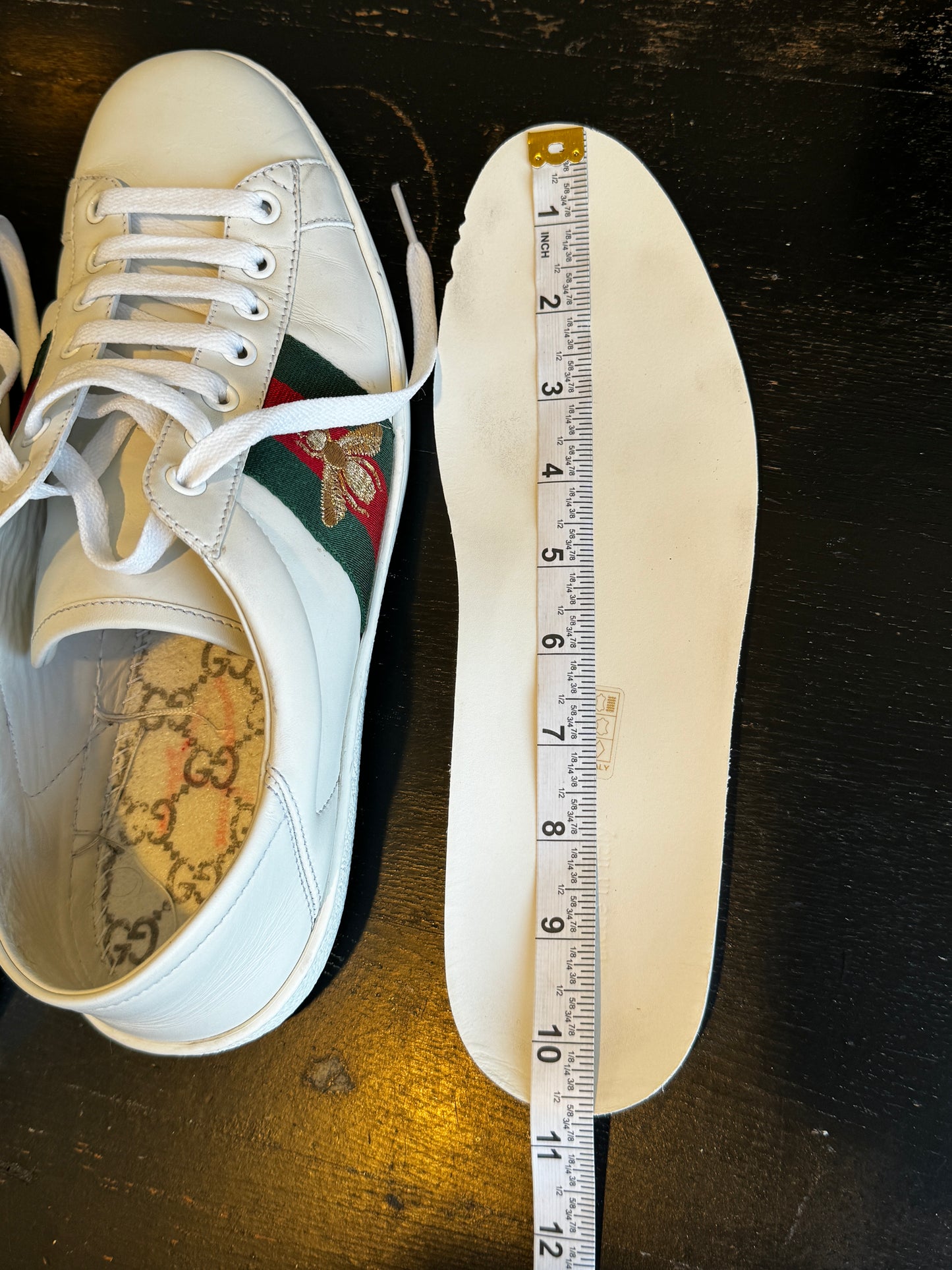 GUCCI Ace Bees Soft Heel Sneakers 7.5EU (40.5EU)