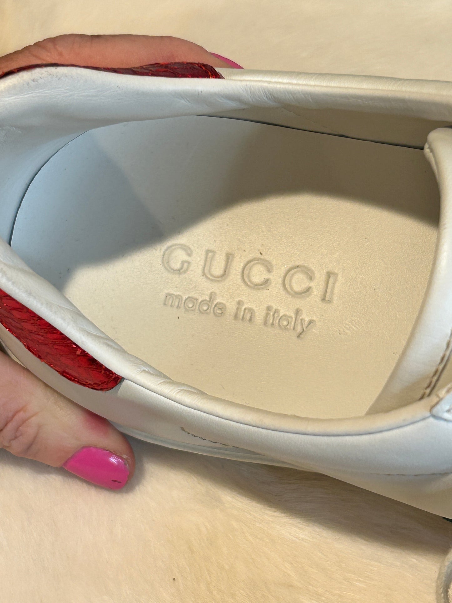 Gucci Men's Ace Bee Sneakers 7.5/8.5EU (40.5EU/41.5EU)