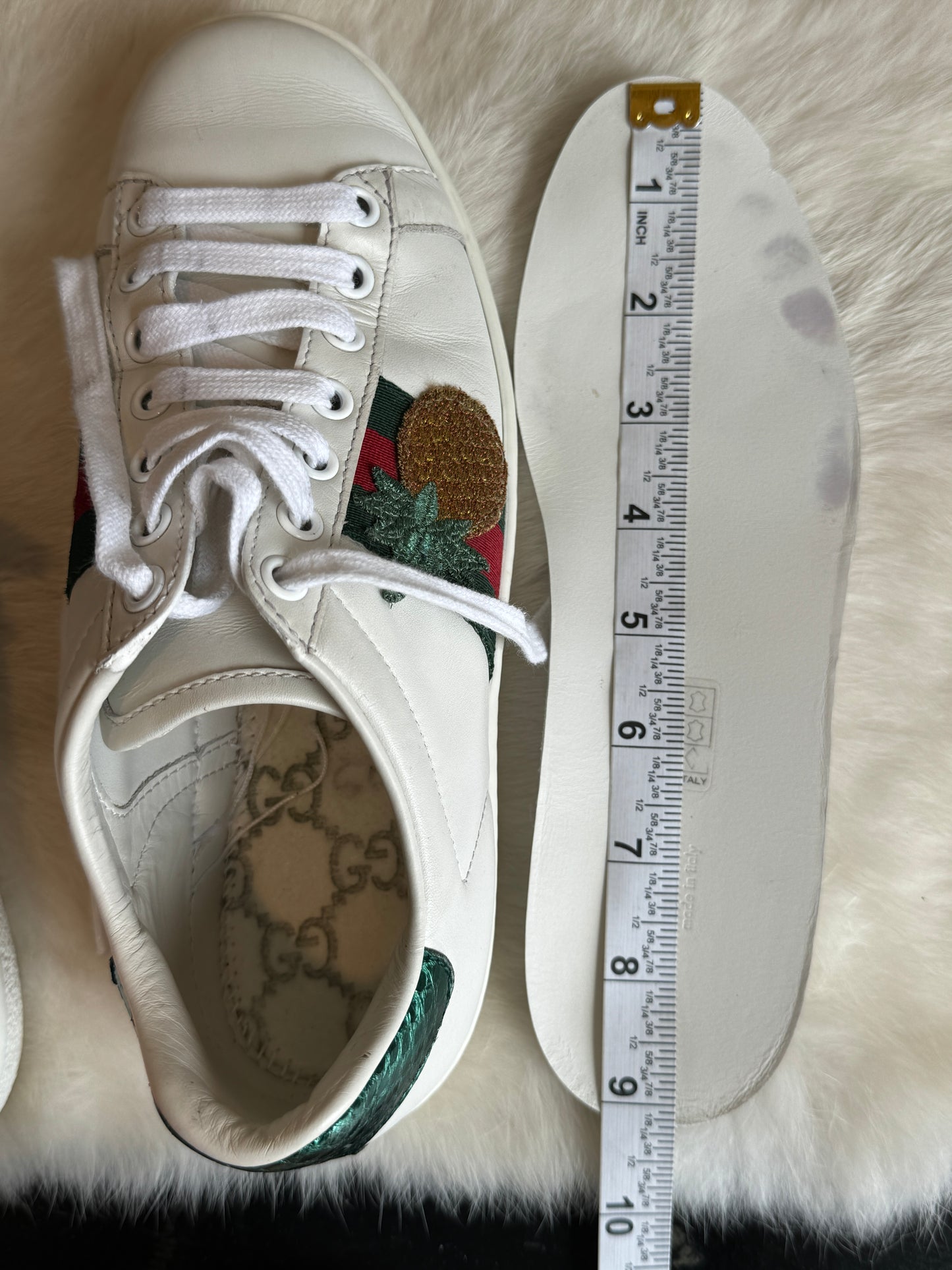 GUCCI Ace Pineapple Ladybug Women's Sneakers 35EU