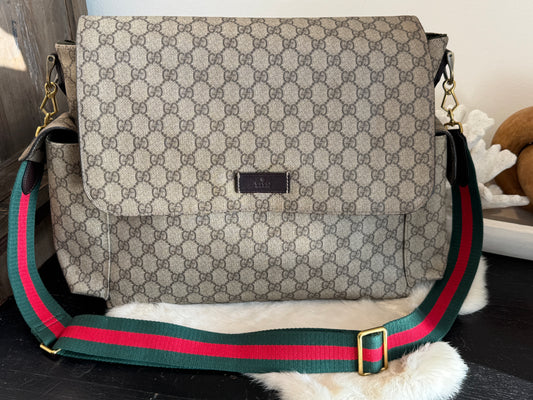 GUCCI Supreme Canvas Diaper Bag