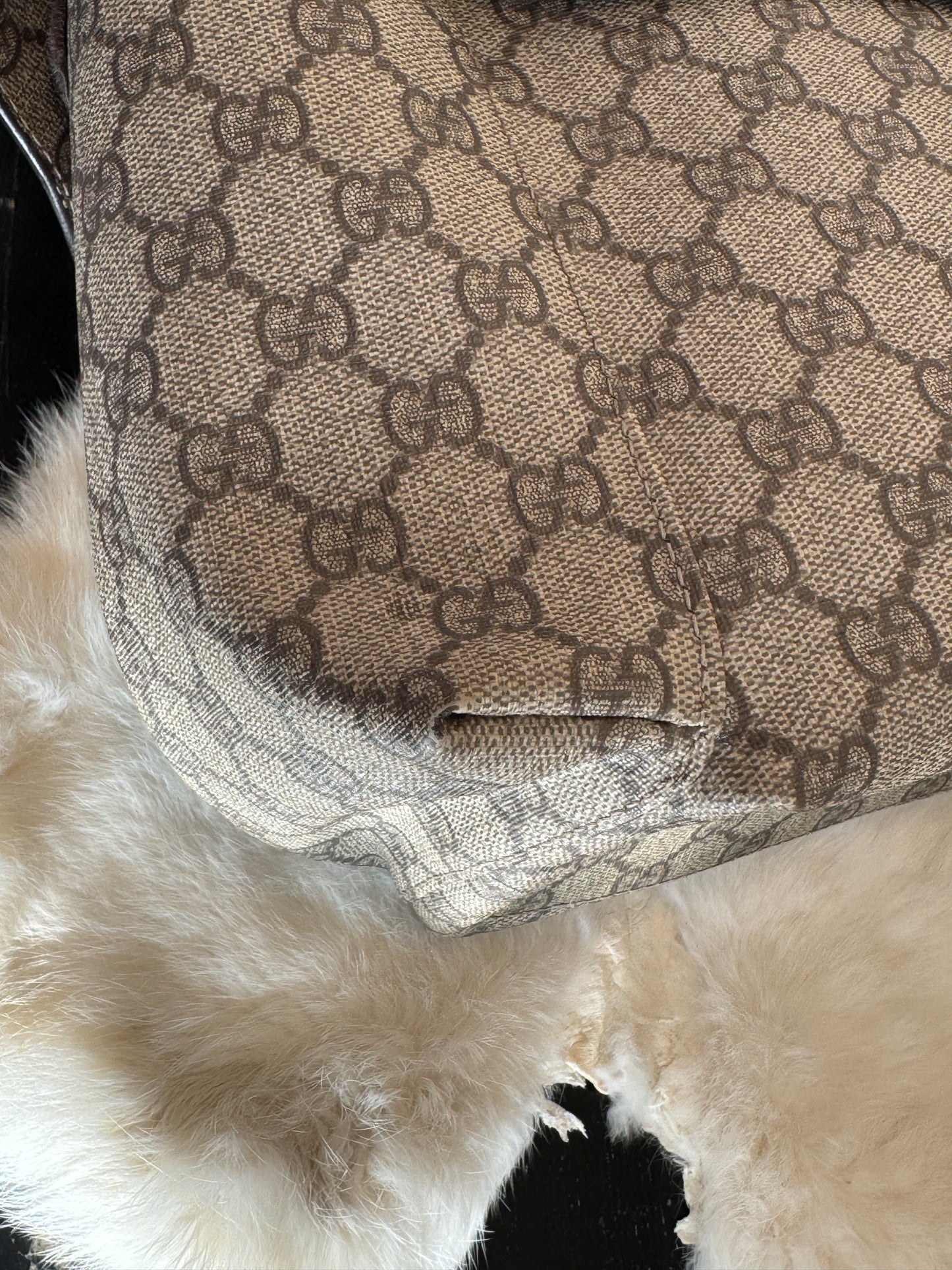 GUCCI Supreme Canvas Diaper Bag