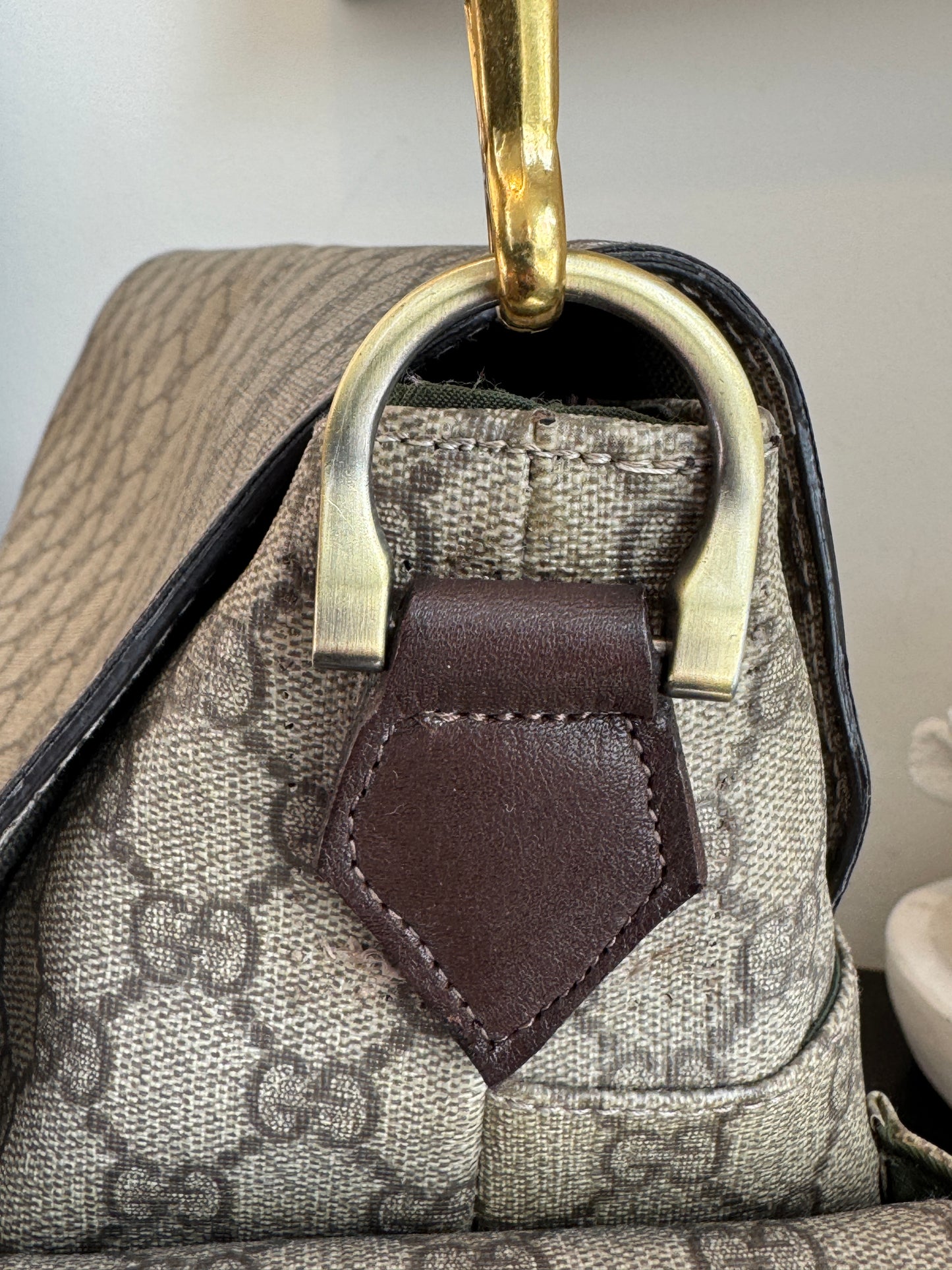 GUCCI Supreme Canvas Diaper Bag