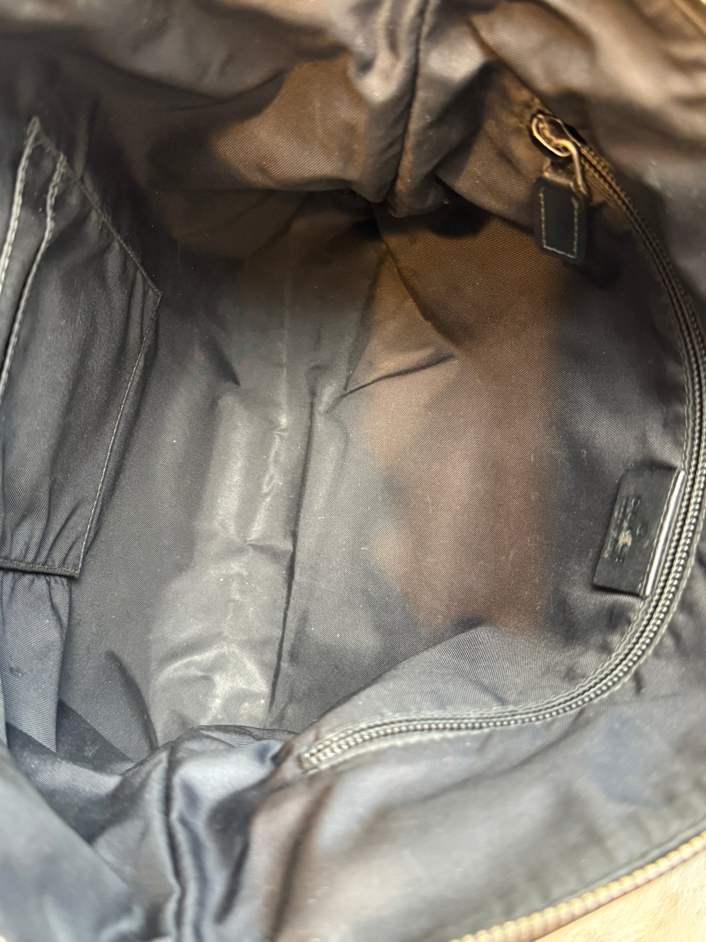 GUCCI Black Techno Canvas Web Messenger