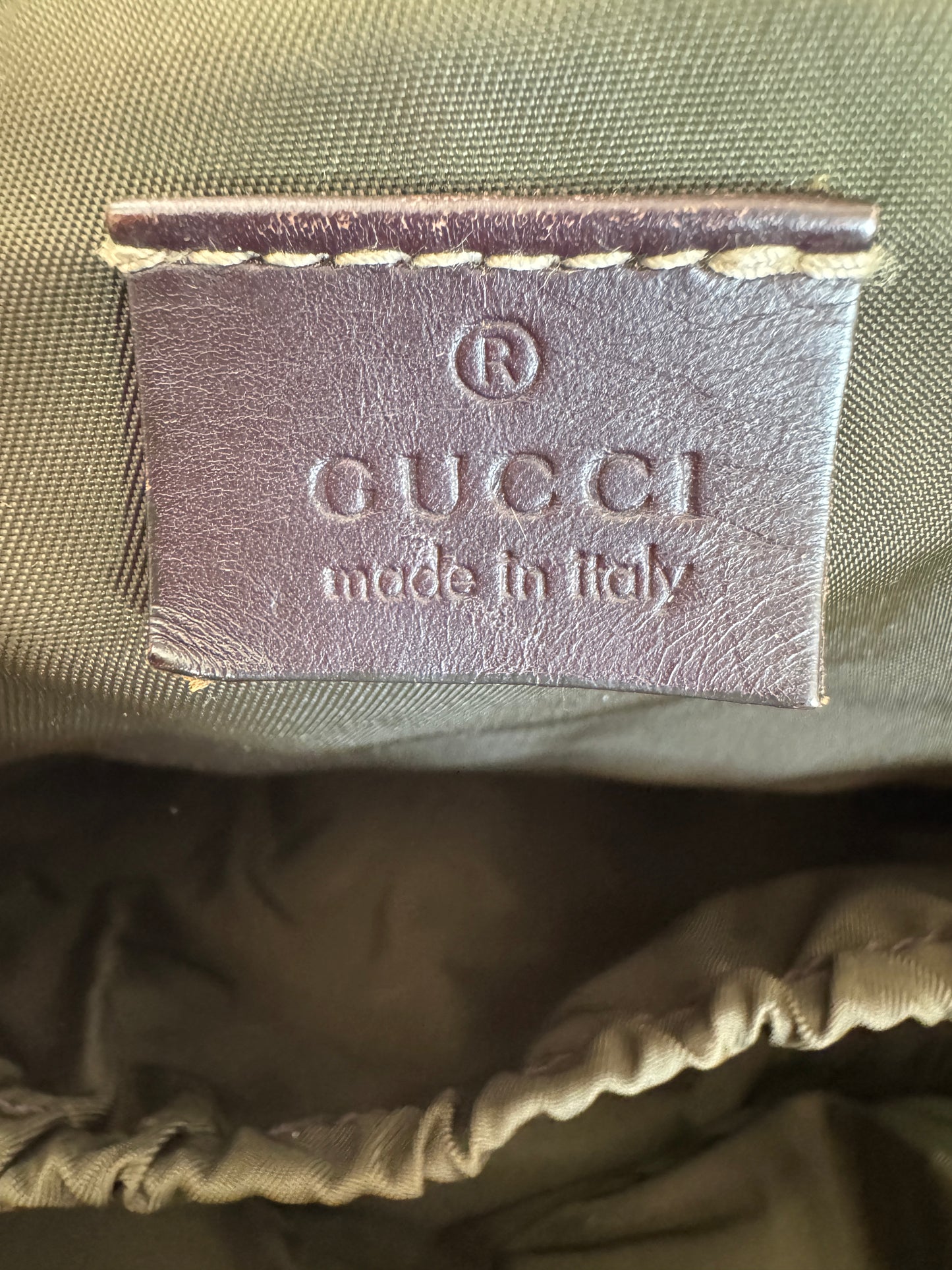 GUCCI Supreme Canvas Diaper Bag