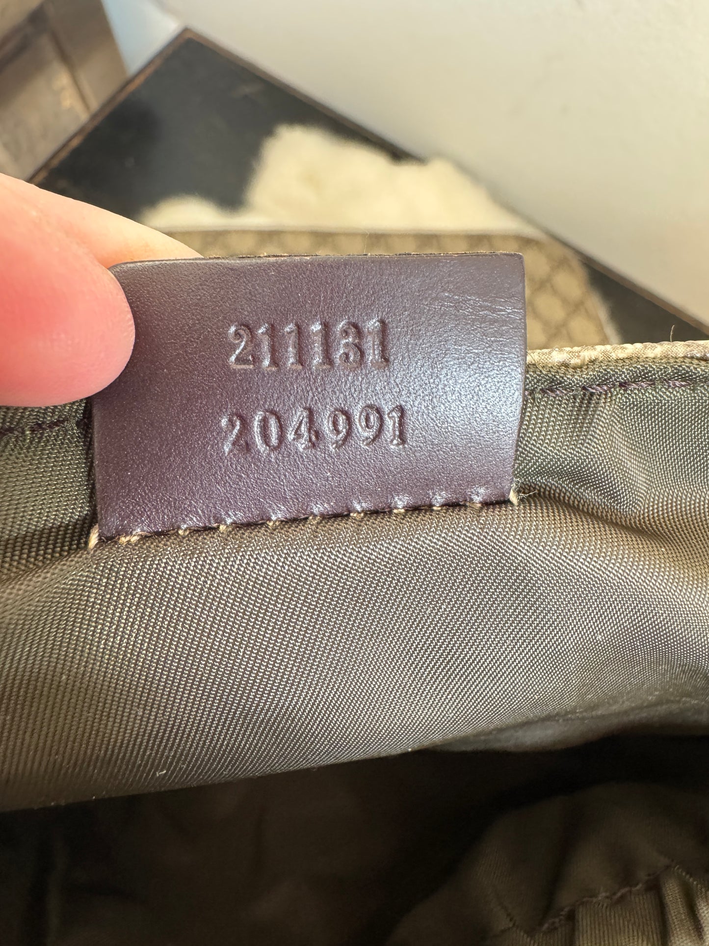 GUCCI Supreme Canvas Diaper Bag