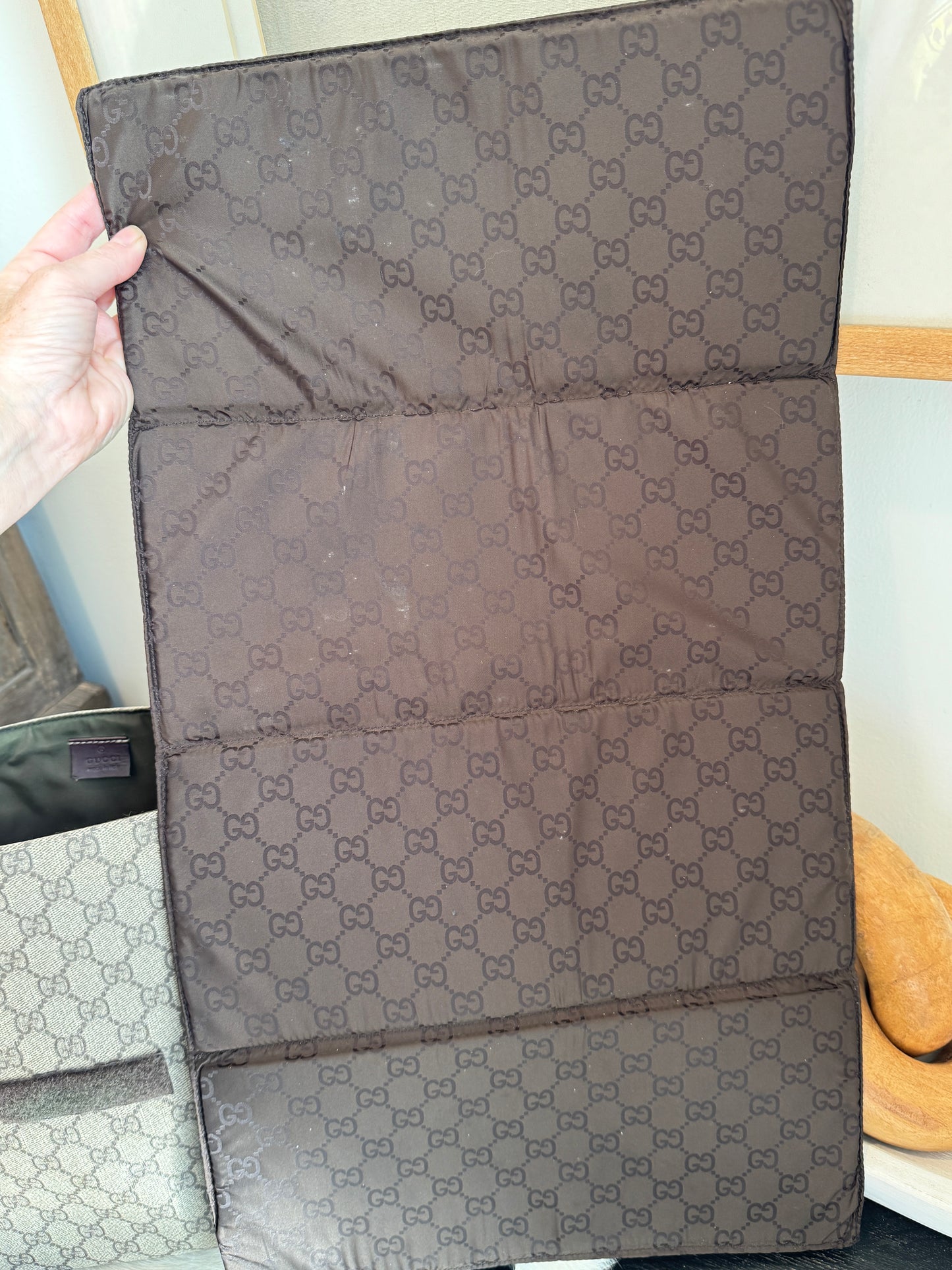 GUCCI Supreme Canvas Diaper Bag
