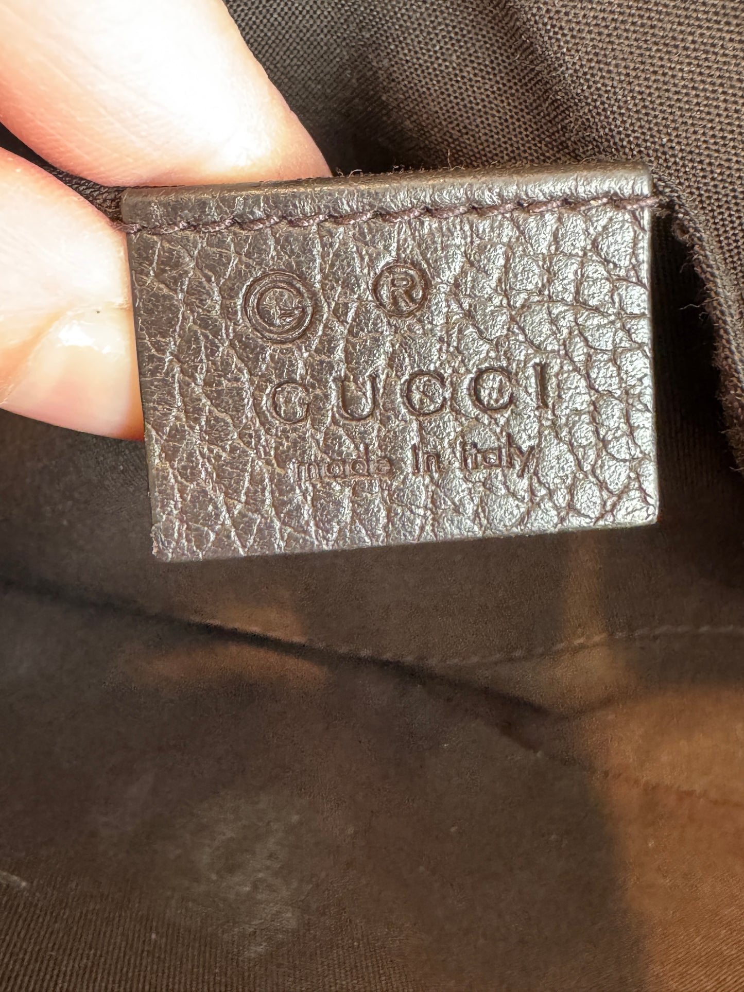 GUCCI GG Canvas Beige Monogram Small Crossbody