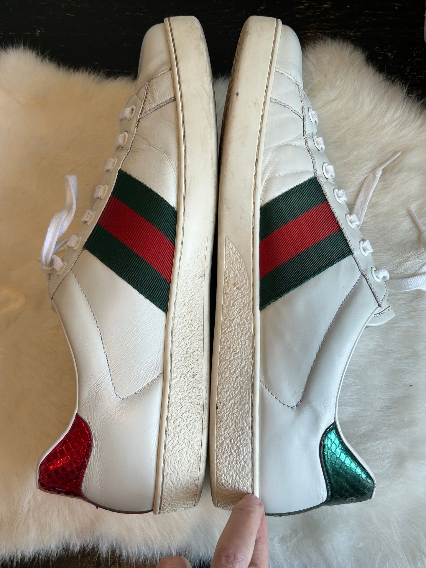 GUCCI Ace Kingsnake Sneakers Mens 9.5EU (Women's 42.5EU)