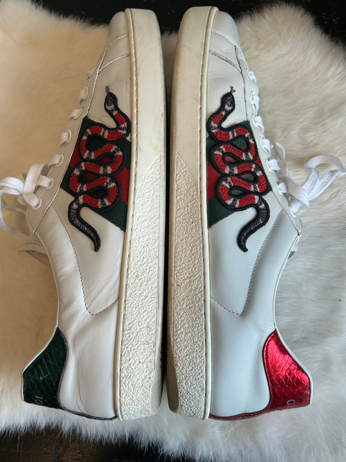 GUCCI Ace Kingsnake Sneakers Mens 9.5EU (Women's 42.5EU)