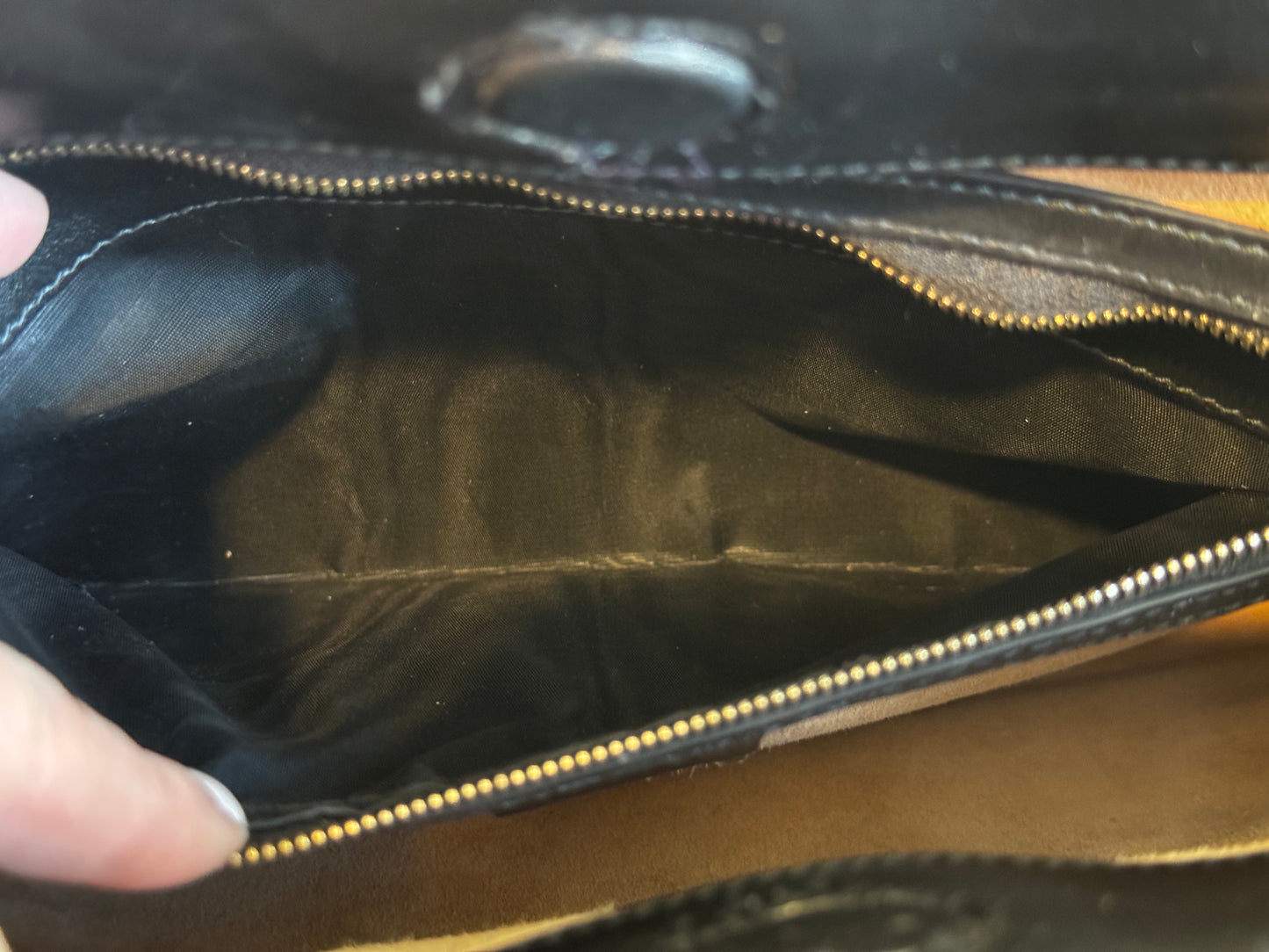 Gucci Calf Hair Bamboo Leopard Print Large Nymphaea Bag