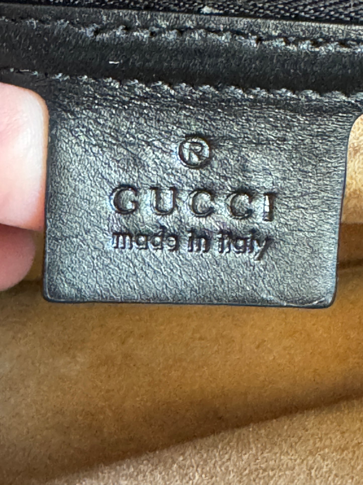 Gucci Calf Hair Bamboo Leopard Print Large Nymphaea Bag