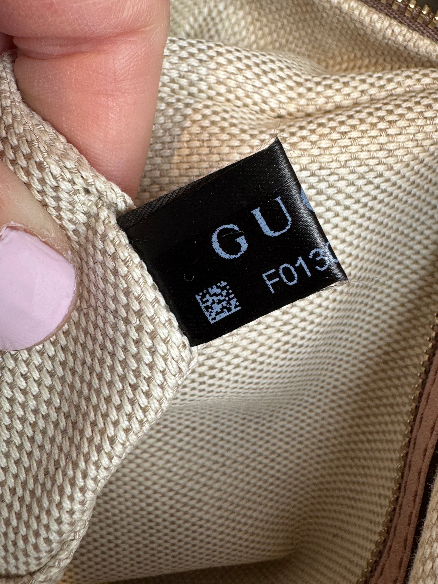 GUCCI Blush Soho 2-Way Zip Top Tote/Crossbody