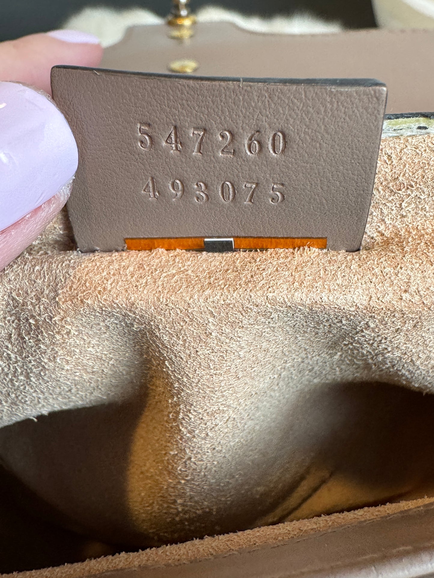 GUCCI Calfskin Matelasse Marmont Mini Top Handle Blush Crossbody
