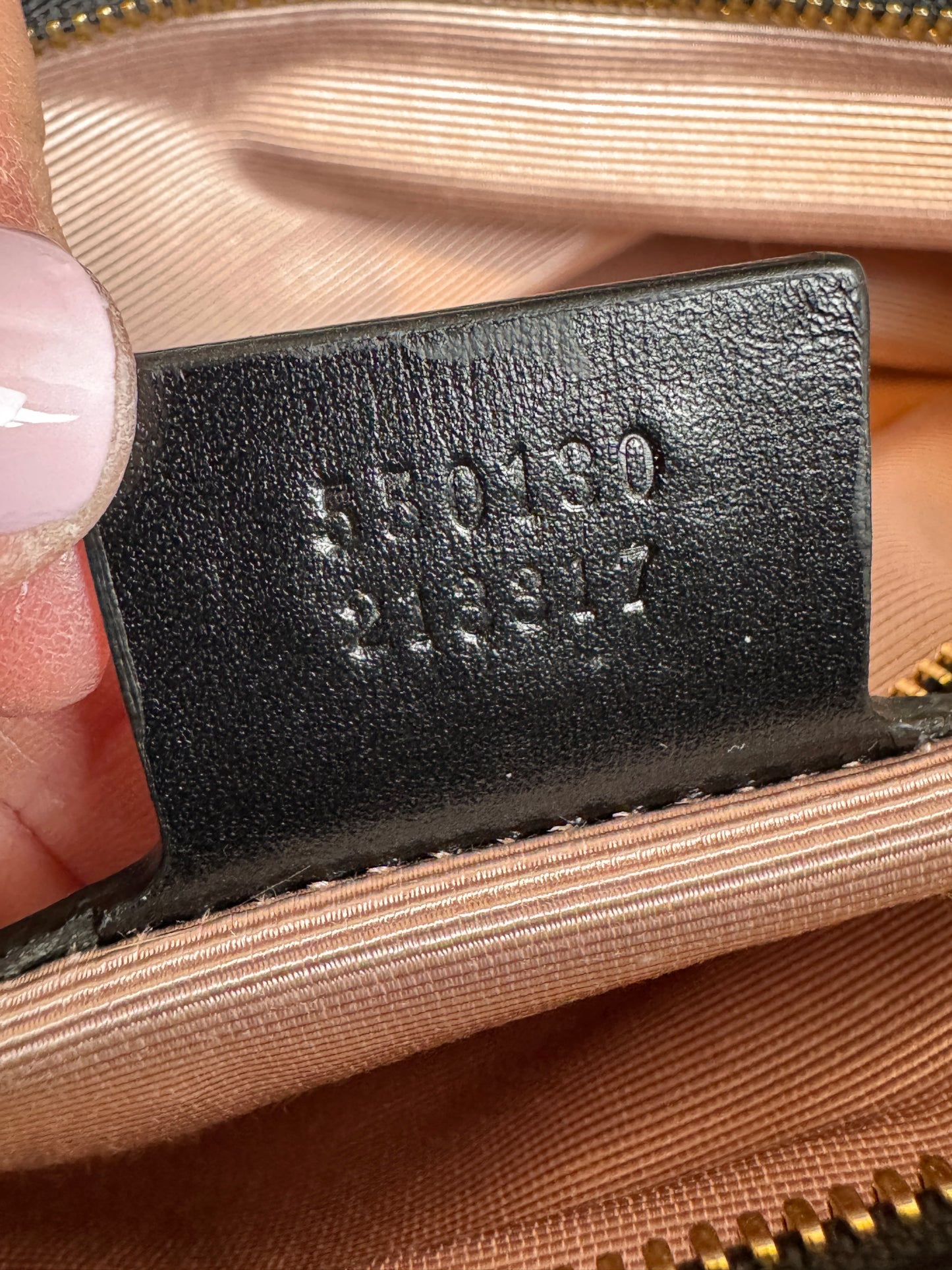 GUCCI Large Arli Leather Shoulder Bag Black