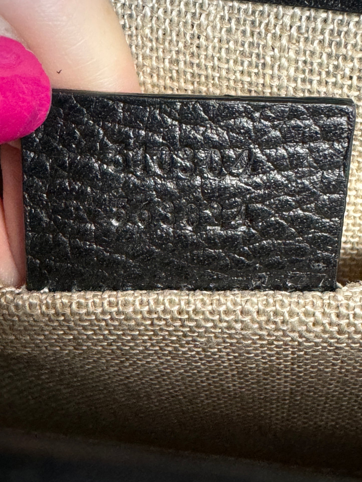 GUCCI Interlocking G Black Leather Bag