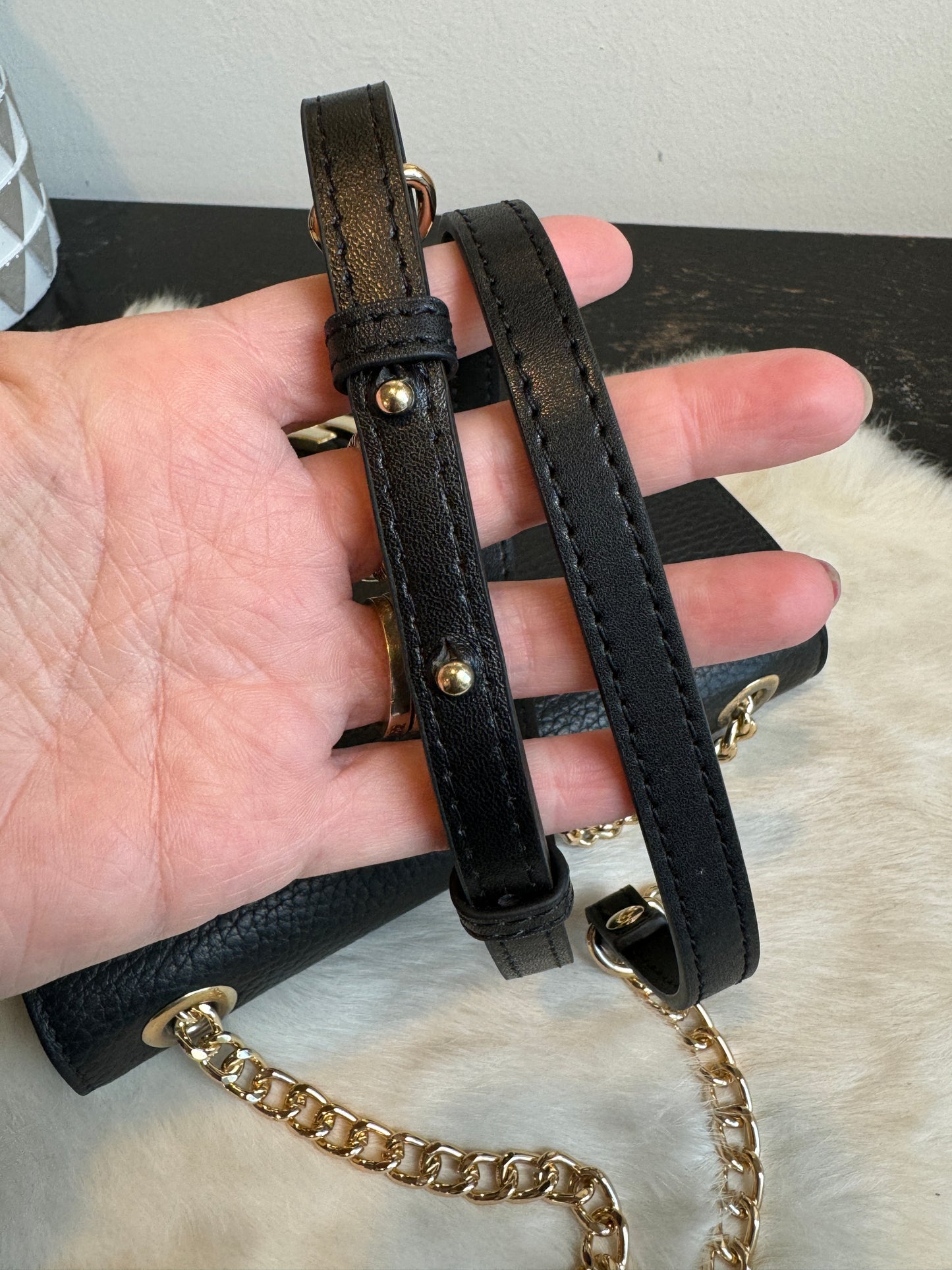 GUCCI Interlocking G Black Leather Bag