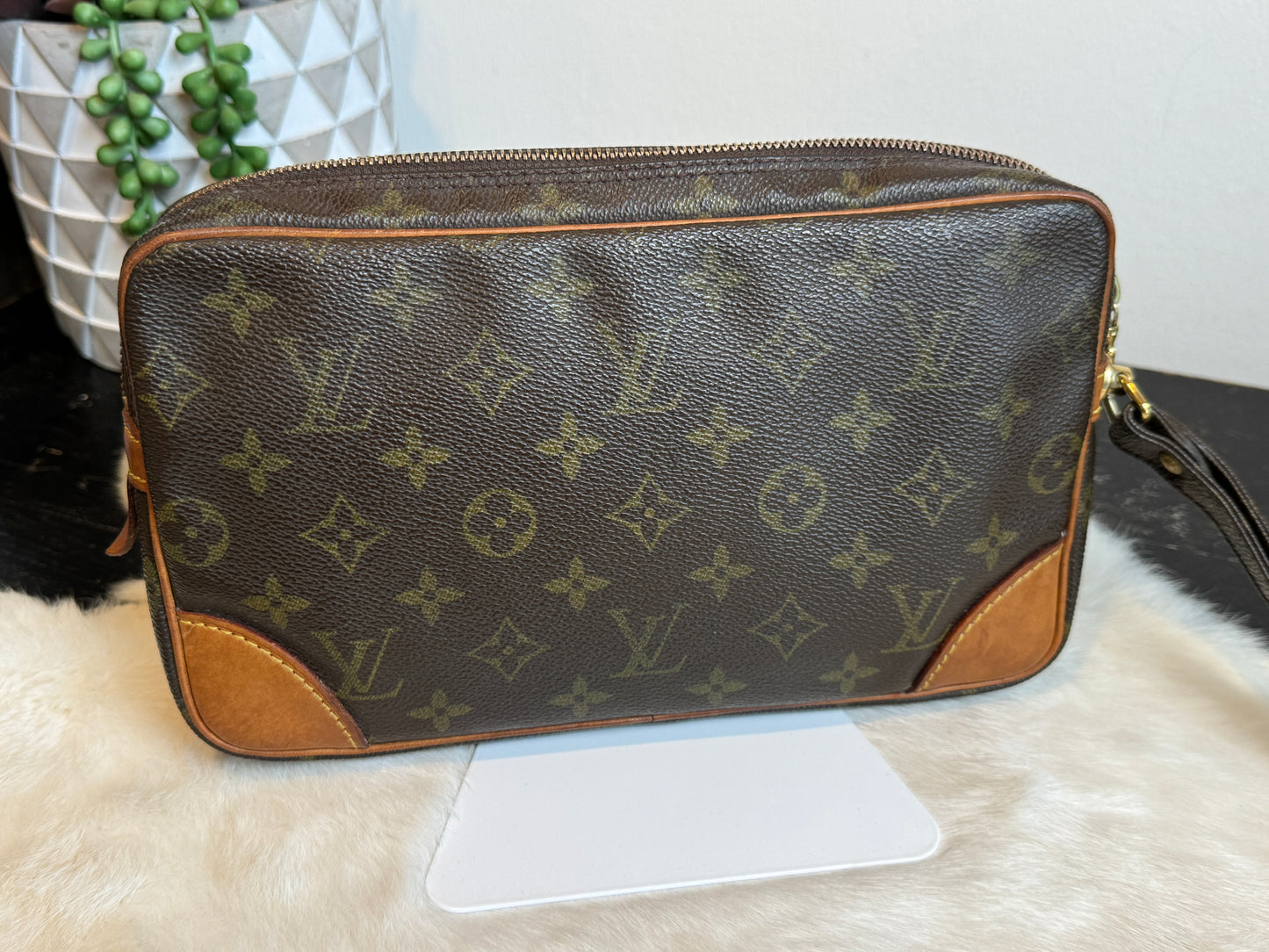 Louis Vuitton Monogram Marly Dragonne GM Wristlet