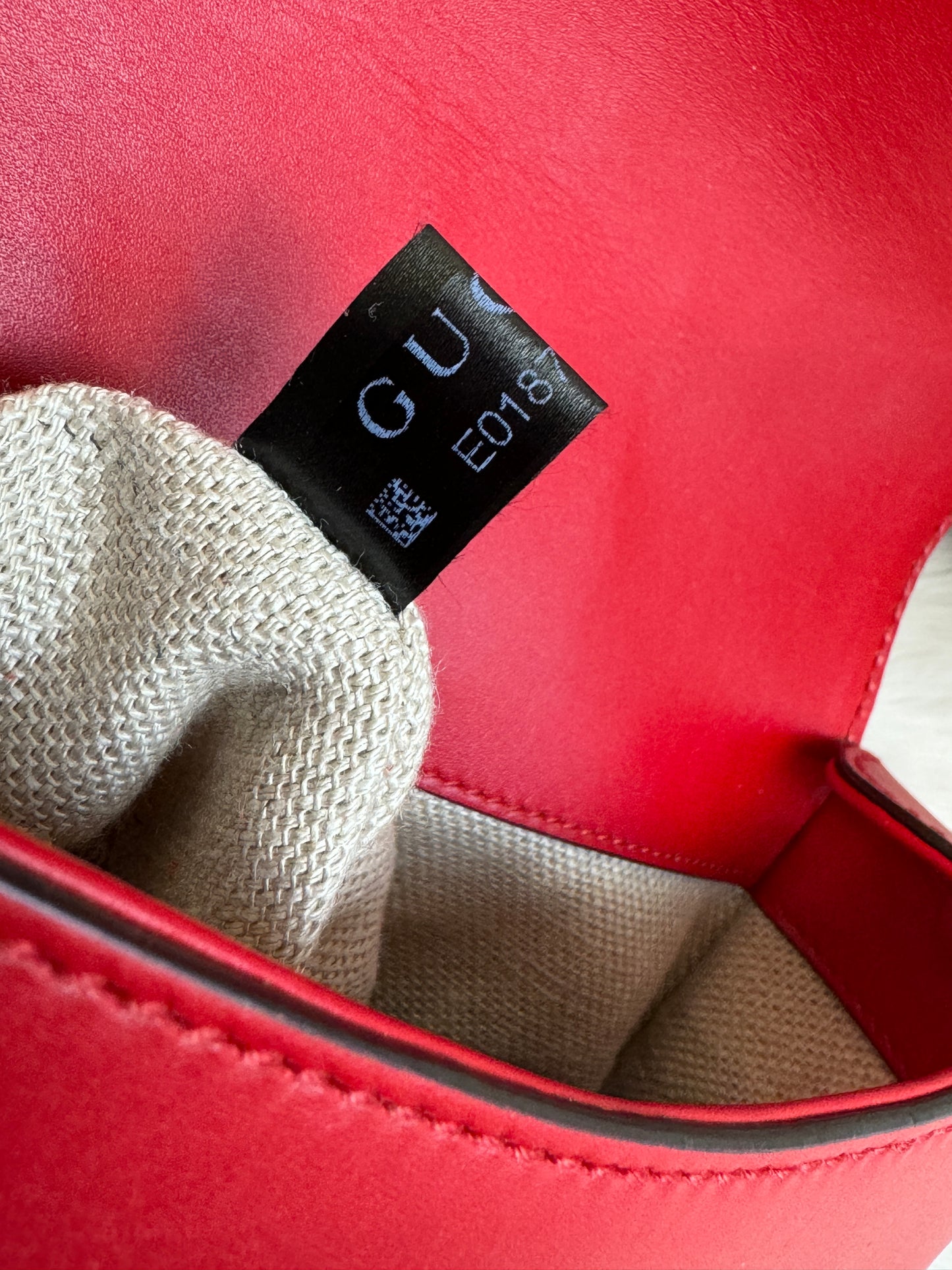 GUCCI Horsebit Lady Mini Web Red