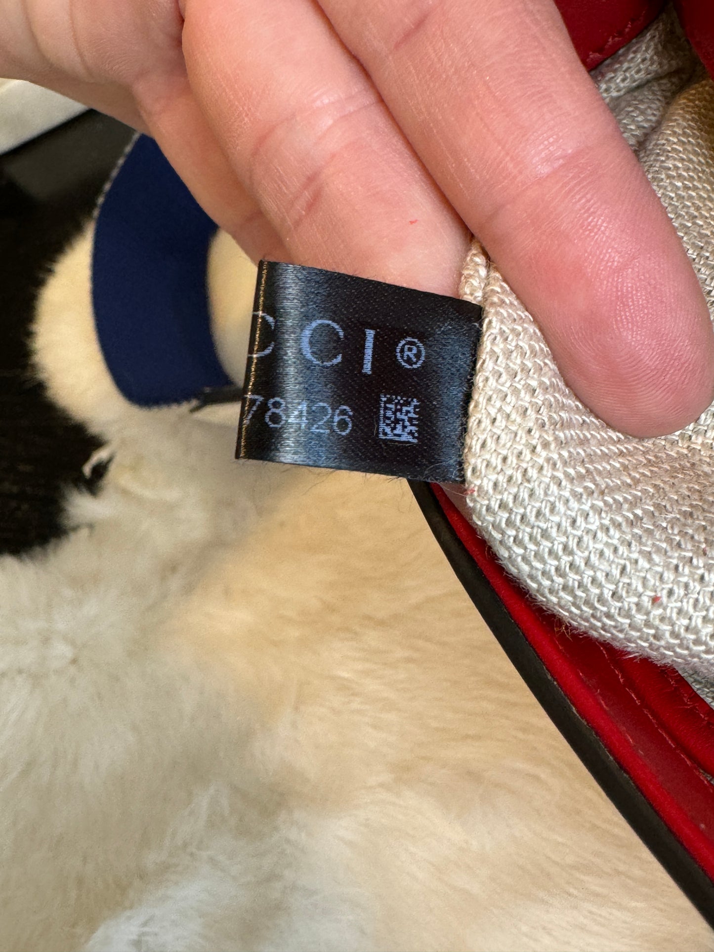 GUCCI Horsebit Lady Mini Web Red
