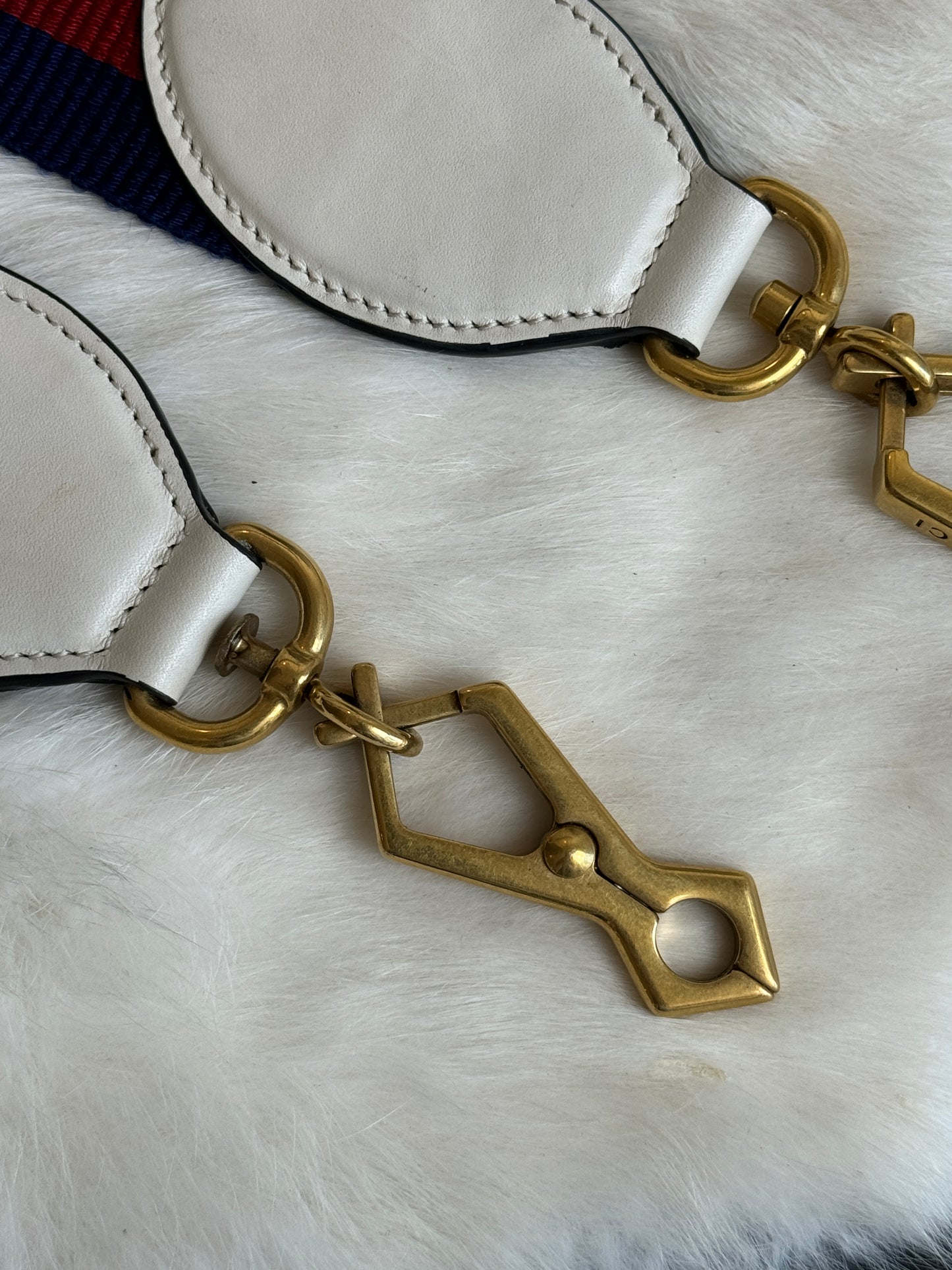 GUCCI Horsebit Lady Mini Web Red