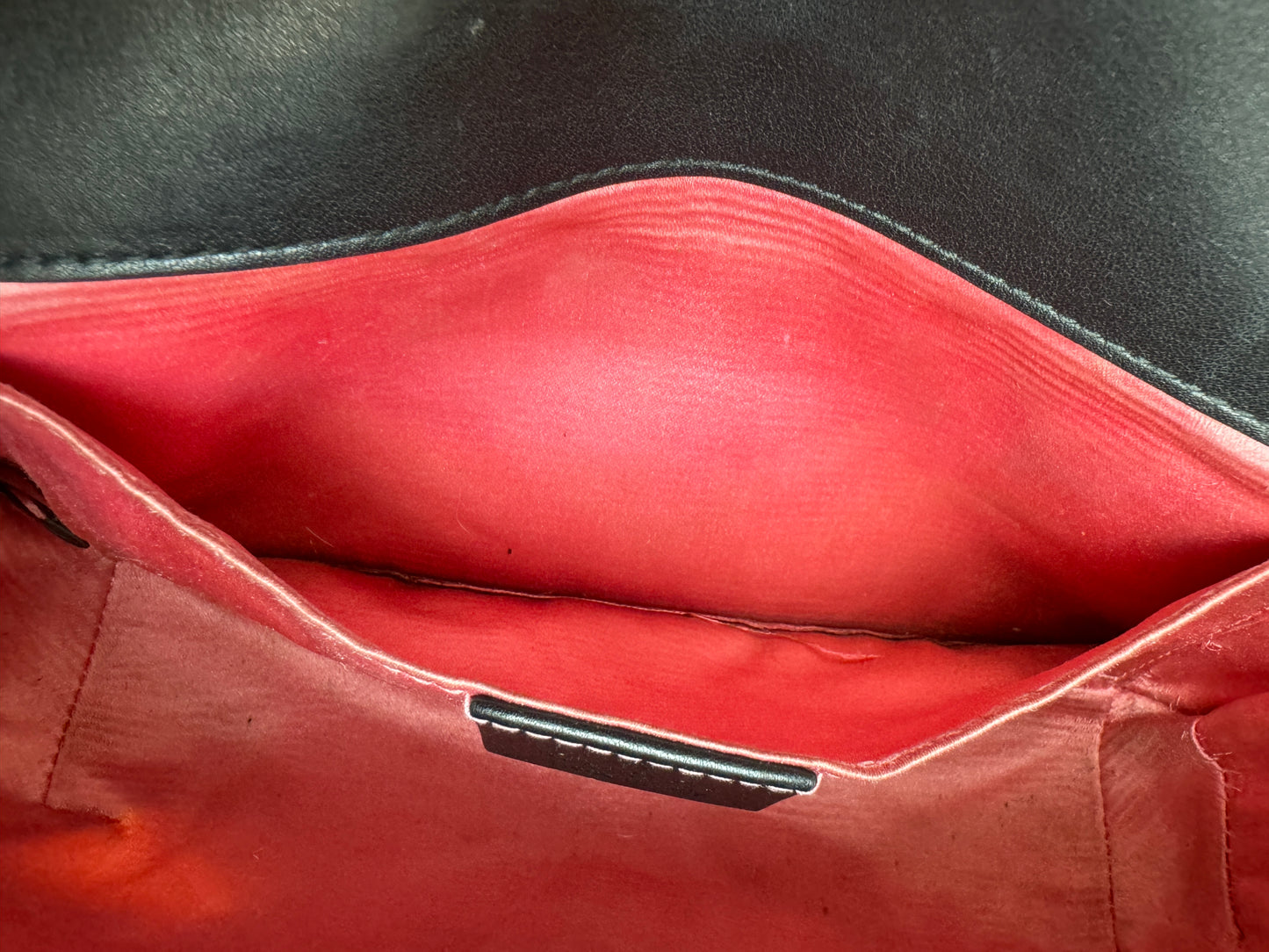 GUCCI Black Velvet Marmont Mini Bag