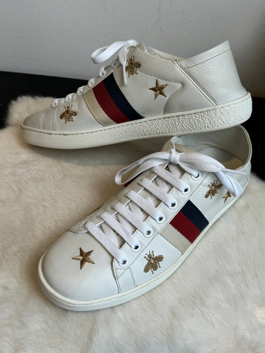Gucci Ace Metallic Soft Heel Women's Sneakers Size 36.5EU