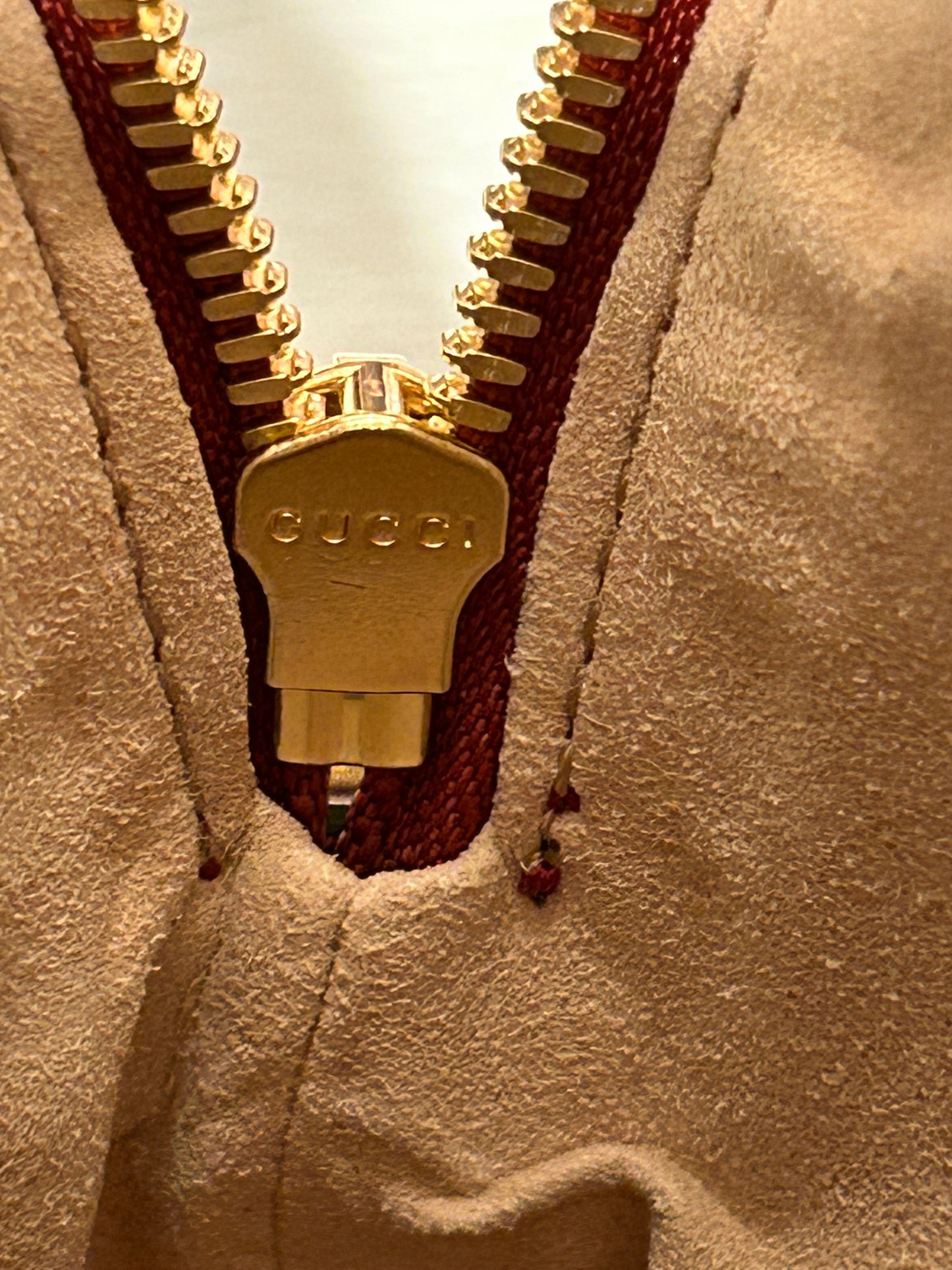 GUCCI Suede Ophidia Round Top Crossbody Bag MO