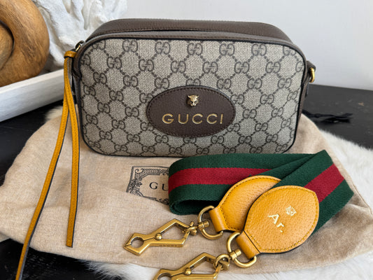 GUCCI Supreme Neo Vintage Camera Crossbody Bag