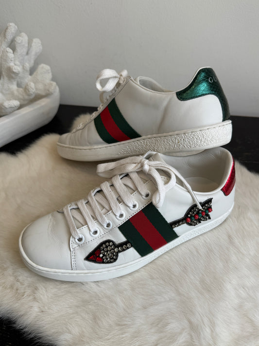 GUCCI Ace Arrows Sneakers Women's 34EU