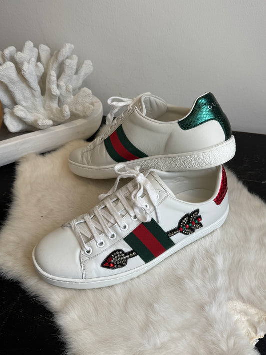 GUCCI Ace Arrows Sneakers Women's 37EU