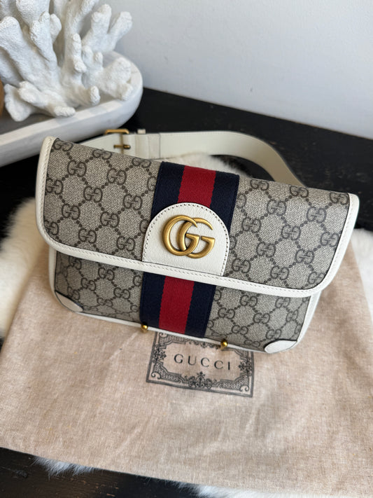 GUCCI Ophidia GG Supreme Belt Waist Bumbag