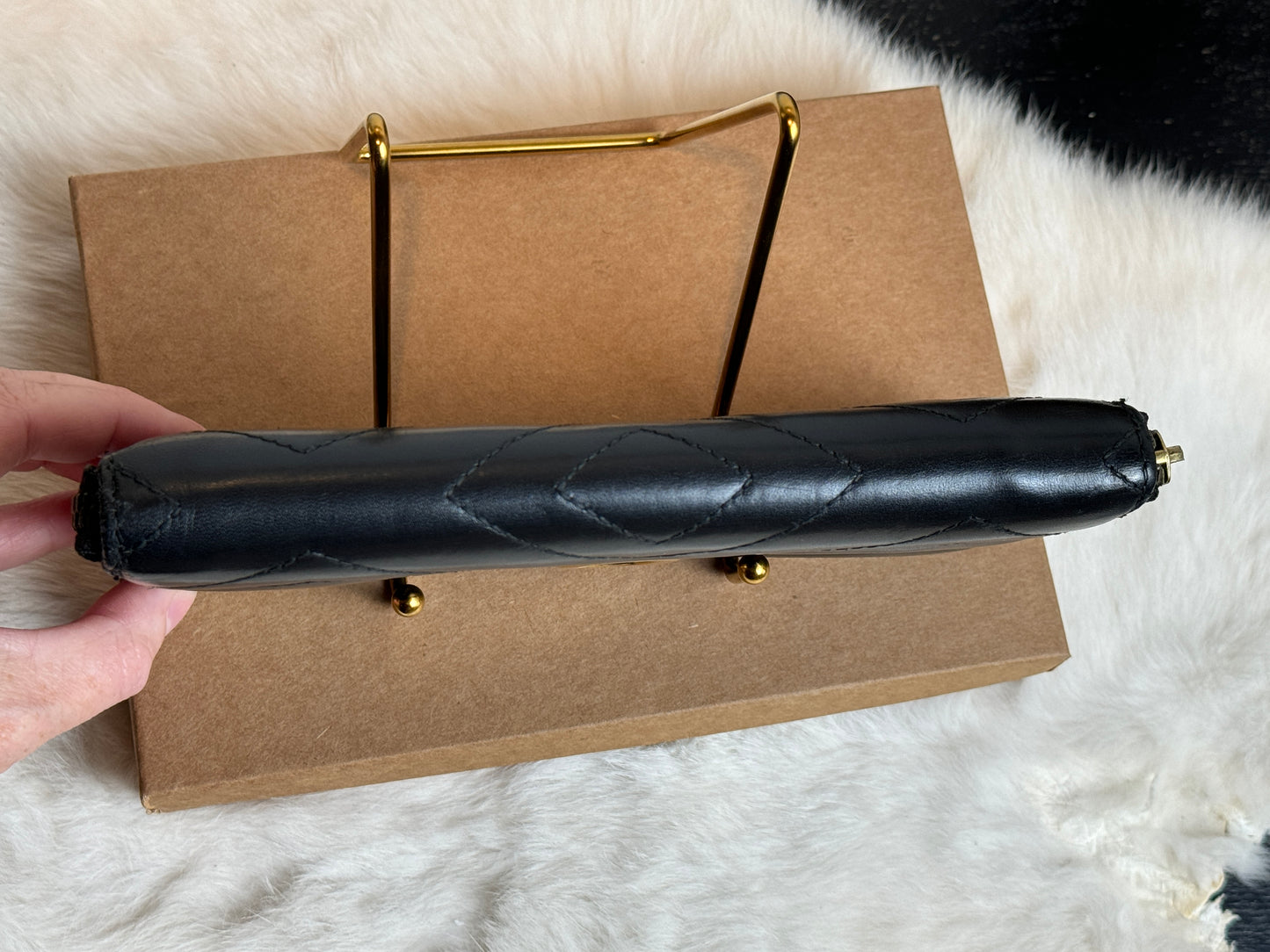 GUCCI Marmont GG Leather Long Zip Wallet